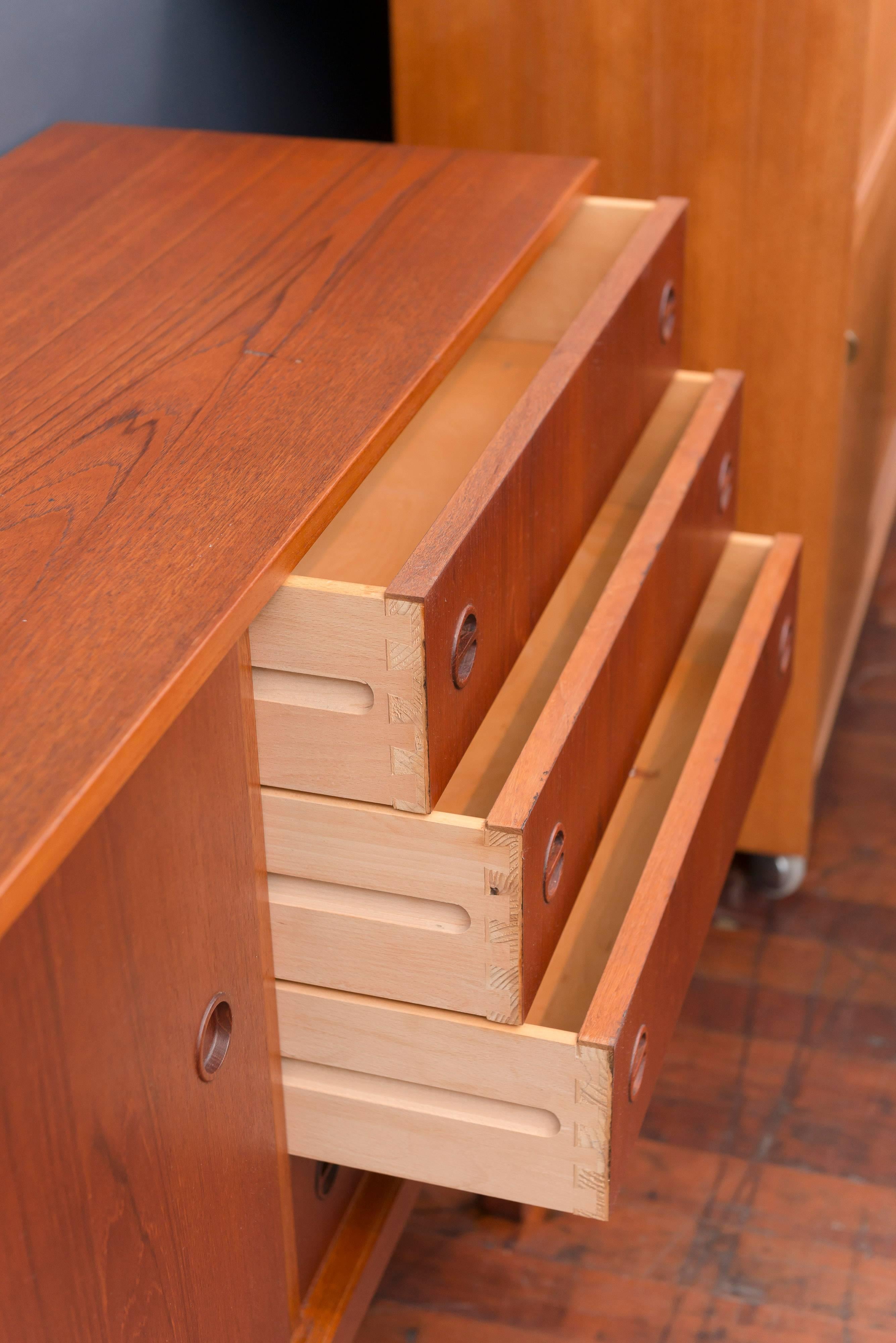 Danish Ejnar Larsen & Aksel Bender Madsen Teak Credenza