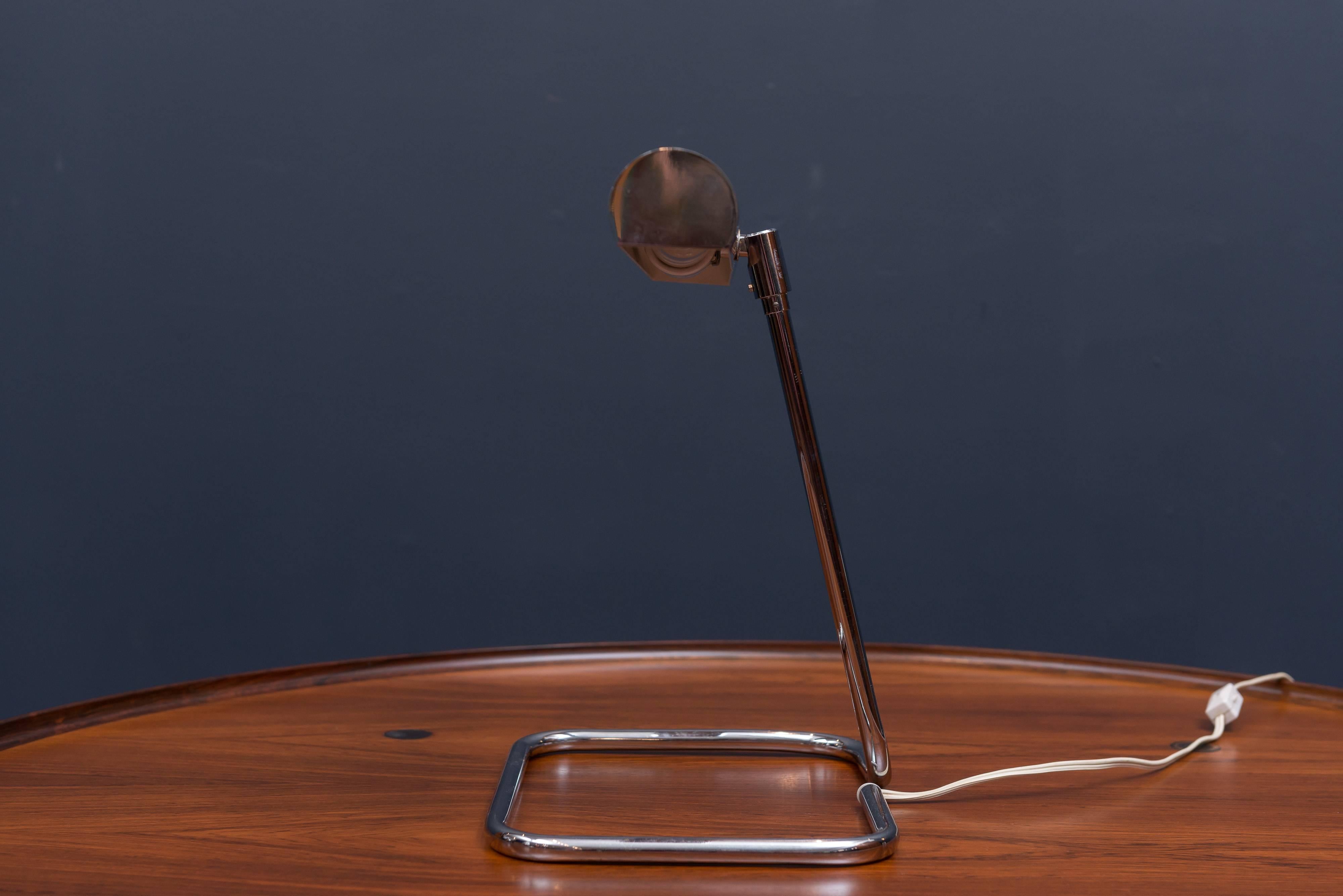 Austrian Koch & Lowy Chrome Desk Lamp