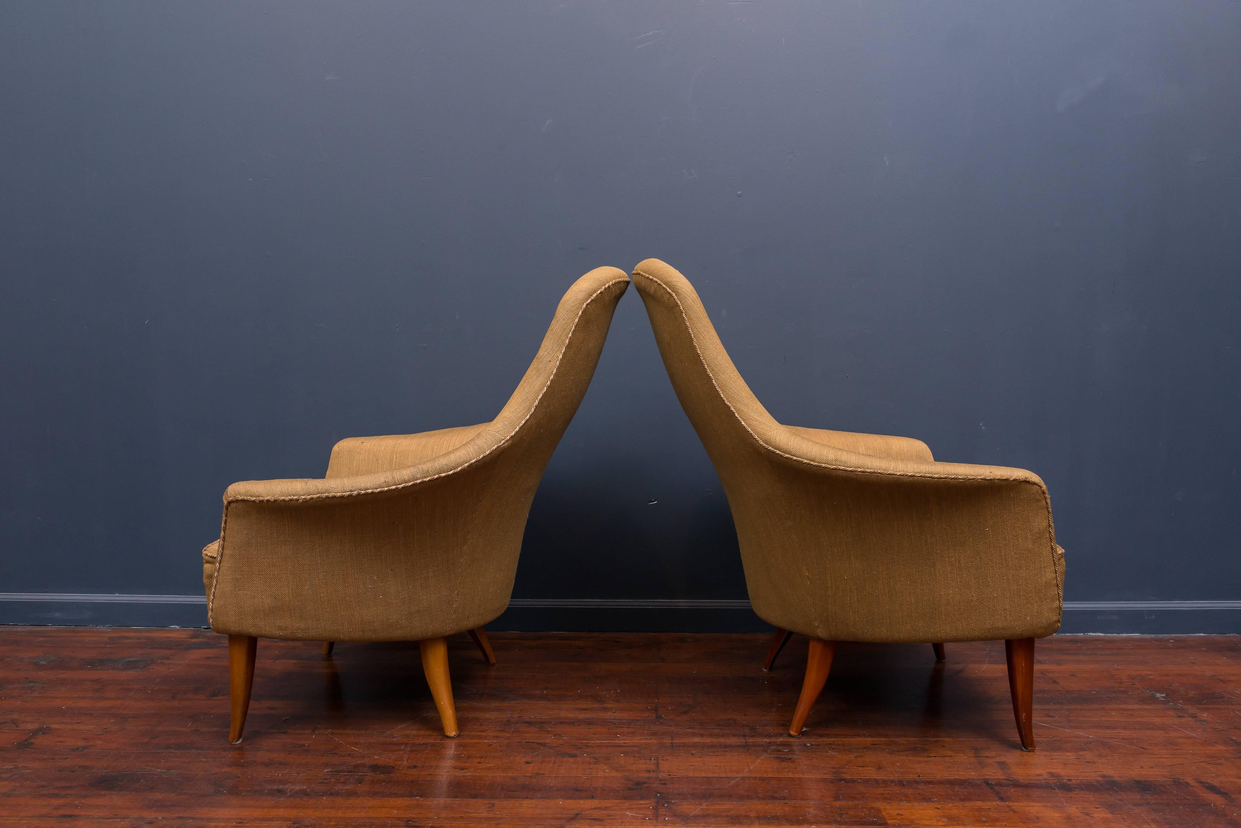 Scandinavian Modern Kerstin Hörlin-Holmquist Adam Chairs