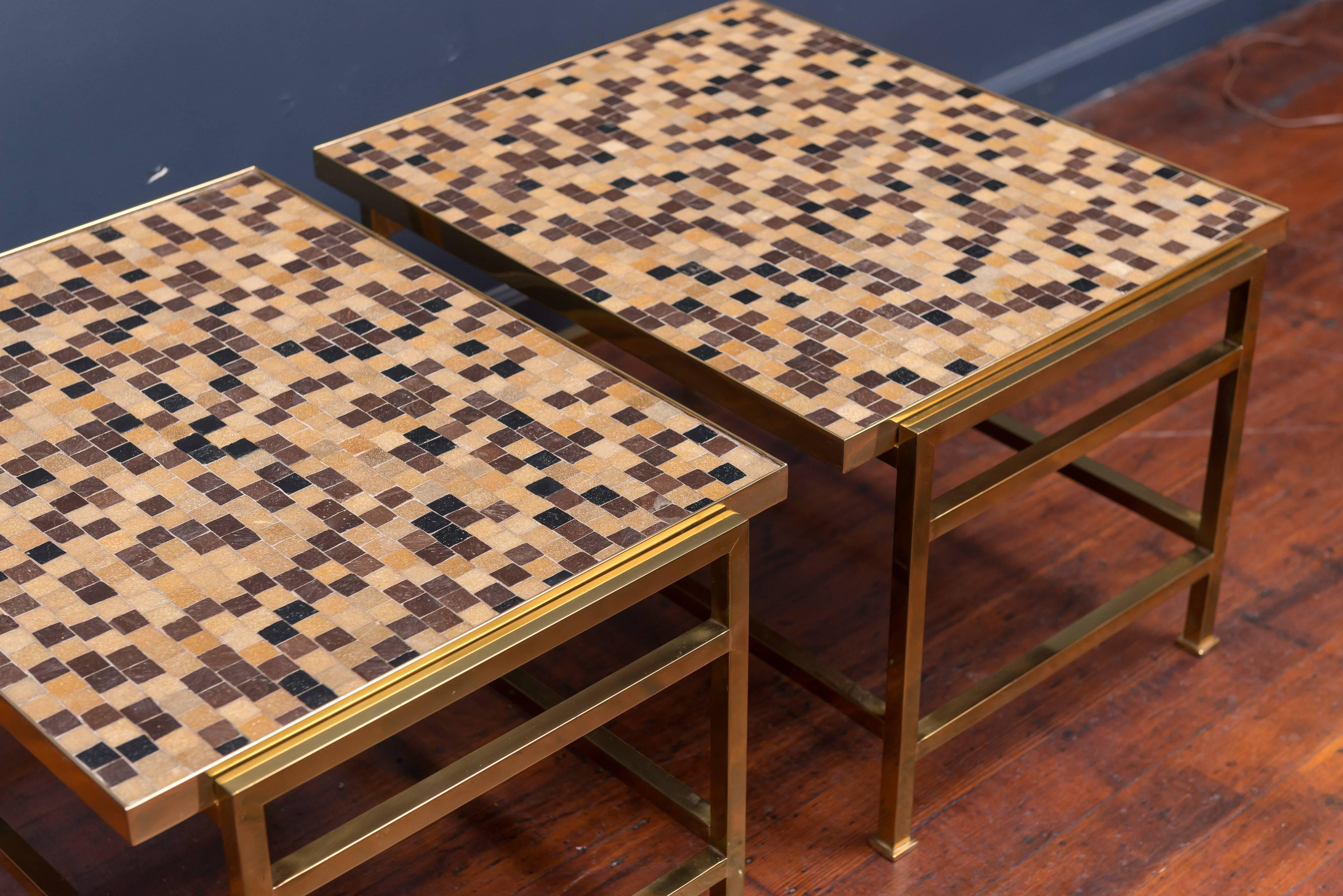 Dunbar Murano Tile Top Tables In Excellent Condition In San Francisco, CA