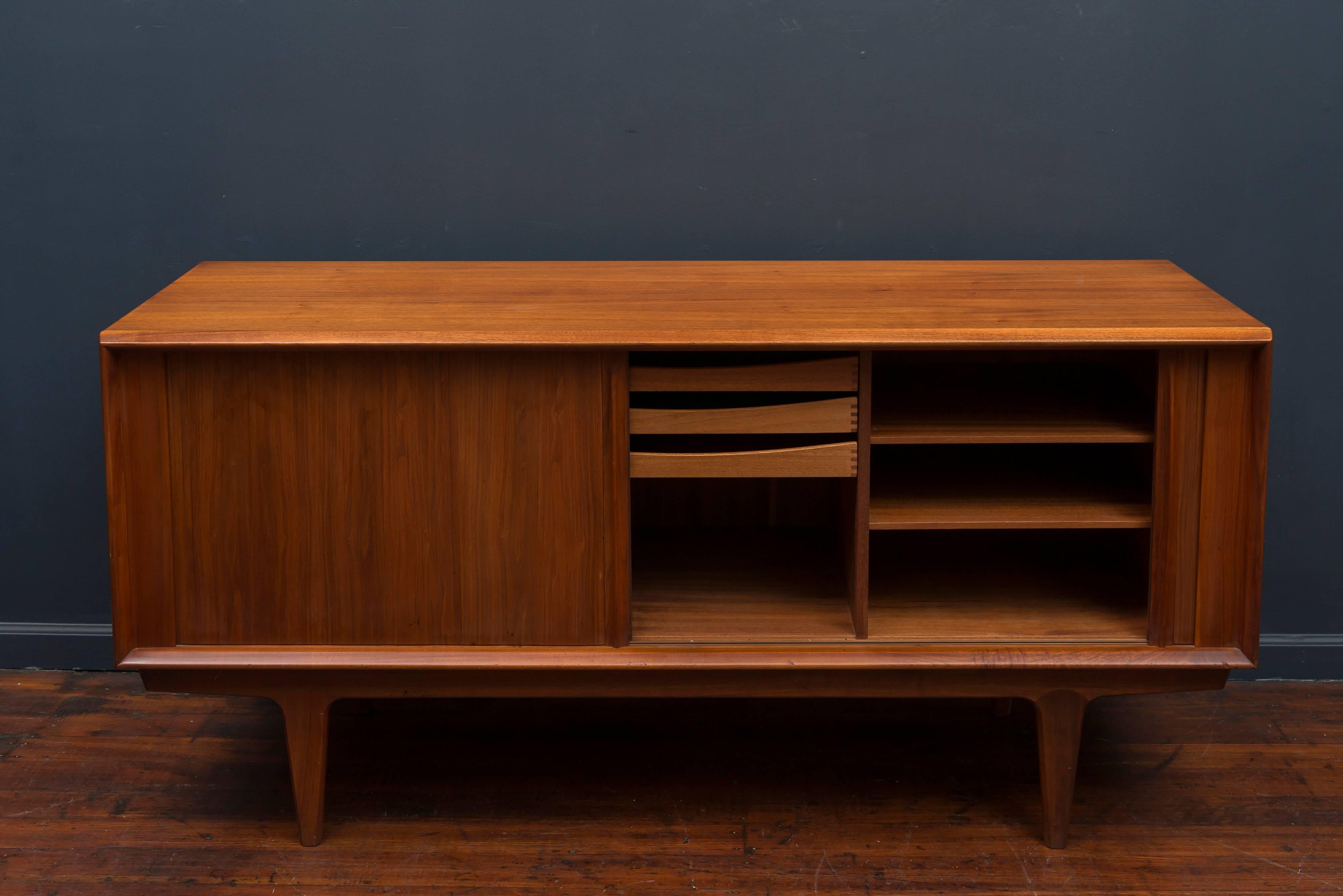 Danish Modern Walnut Small Credenza 2