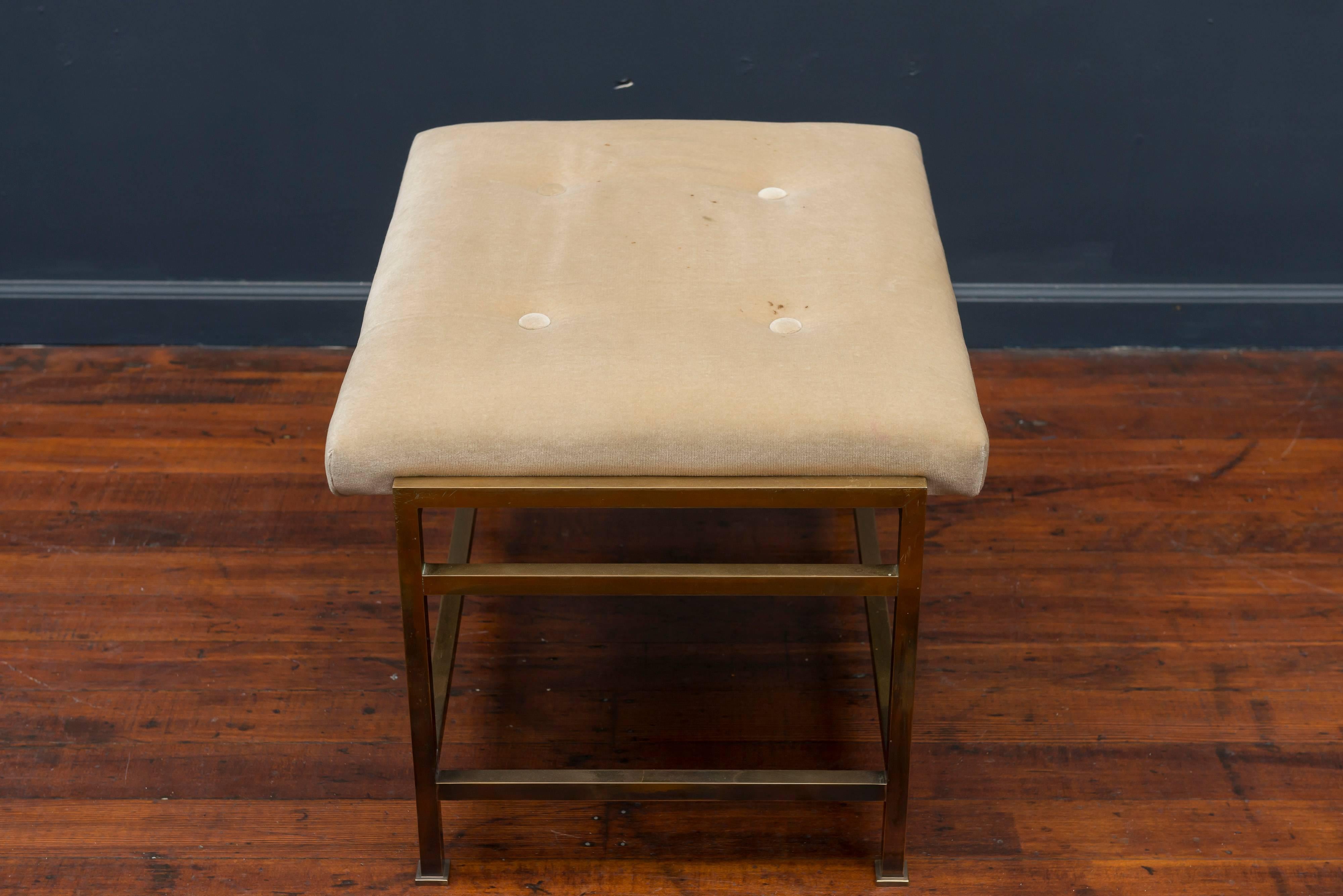 Edward Wormley Brass Bench for Dunbar In Good Condition For Sale In San Francisco, CA
