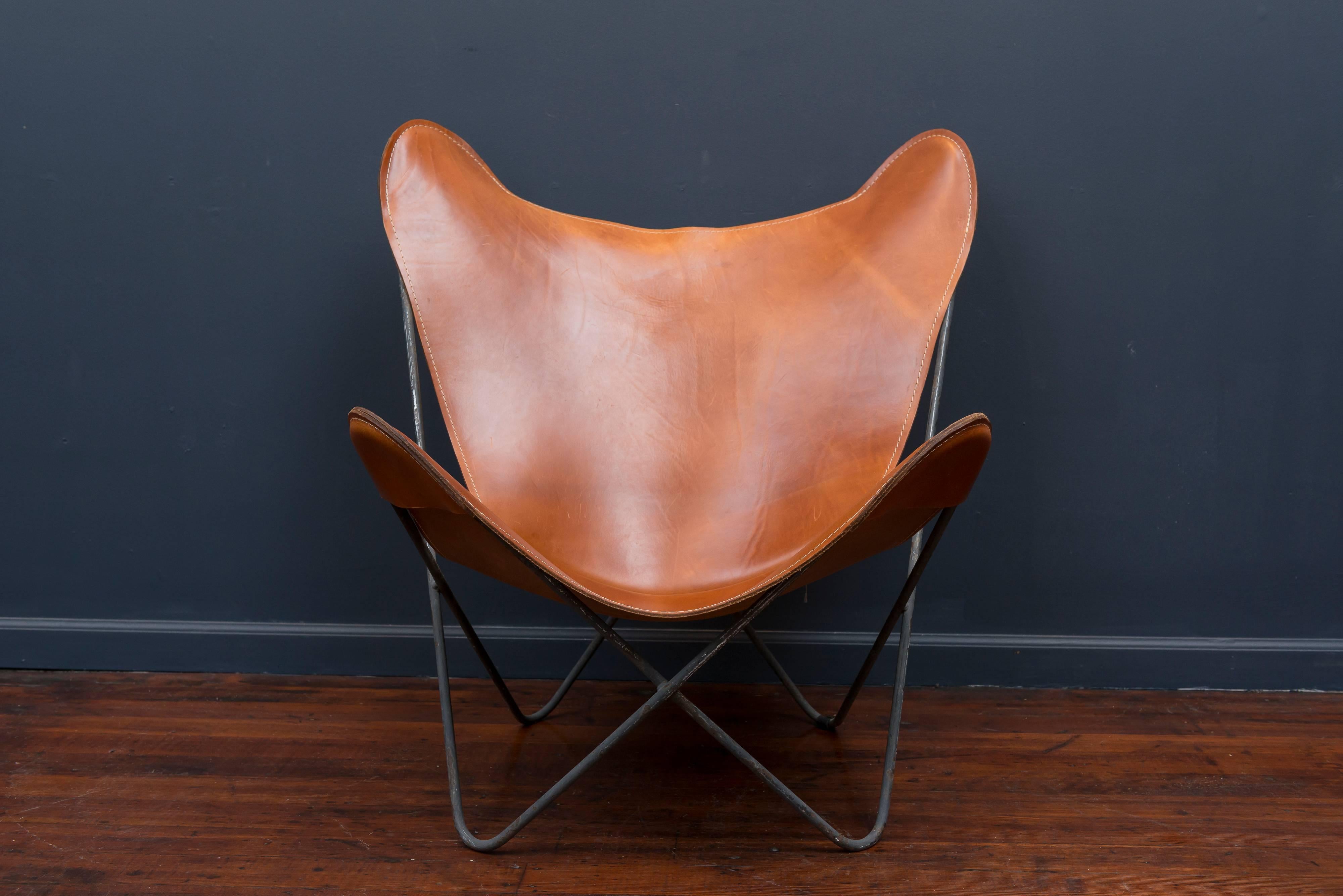 butterfly chair with ottoman