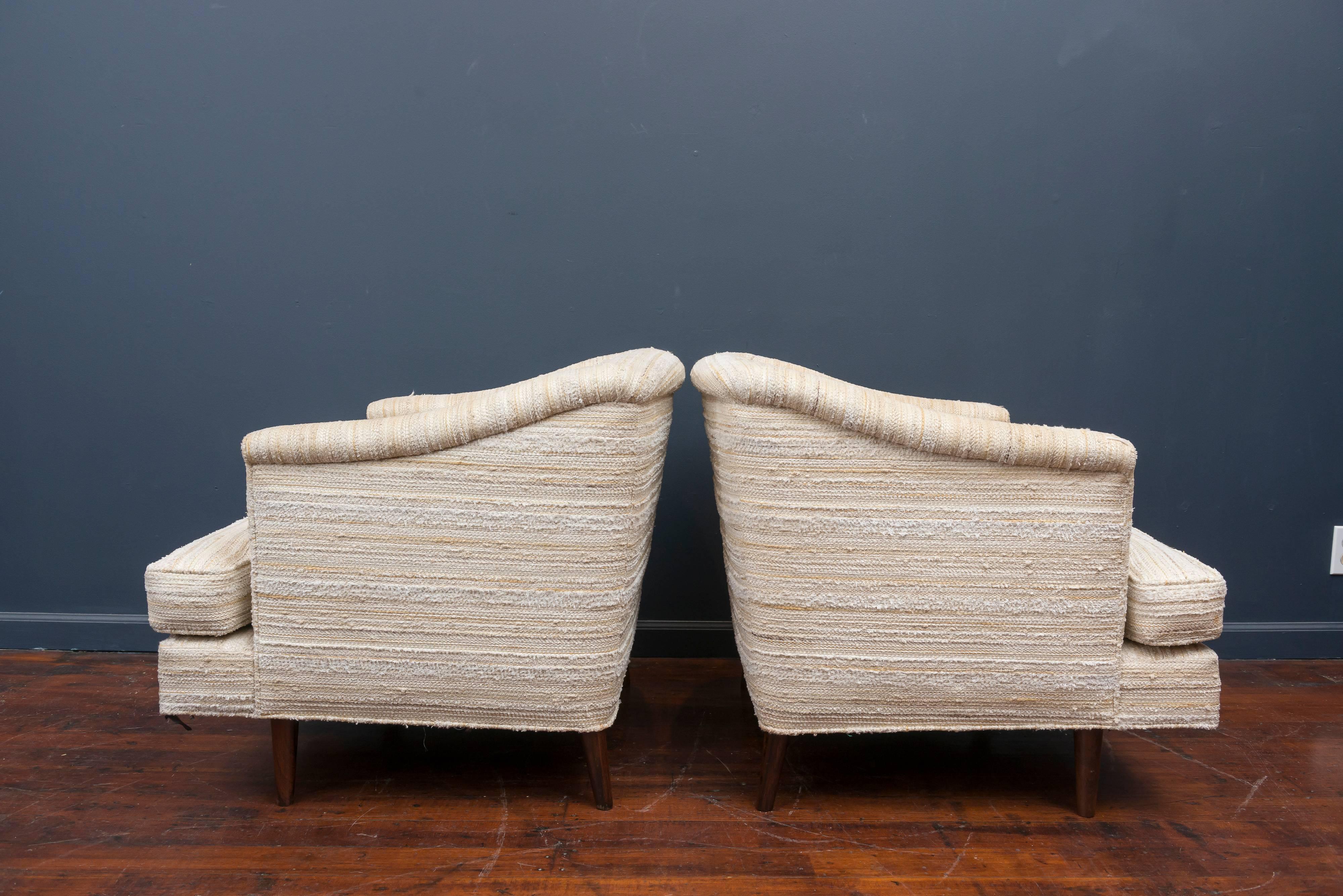 Mid-Century Modern Edward Wormley Lounge Chairs for Dunbar