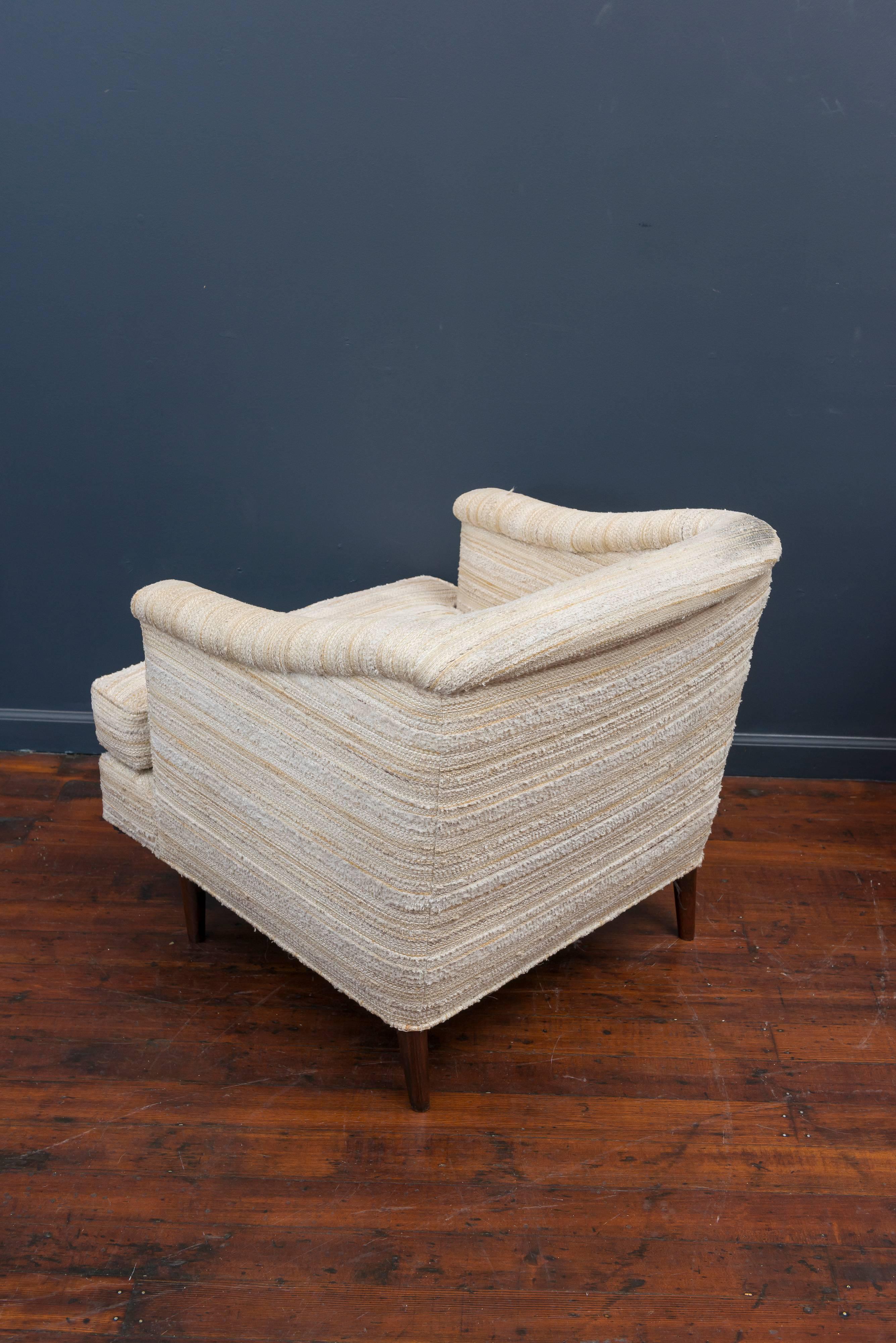 Rosewood Edward Wormley Lounge Chairs for Dunbar
