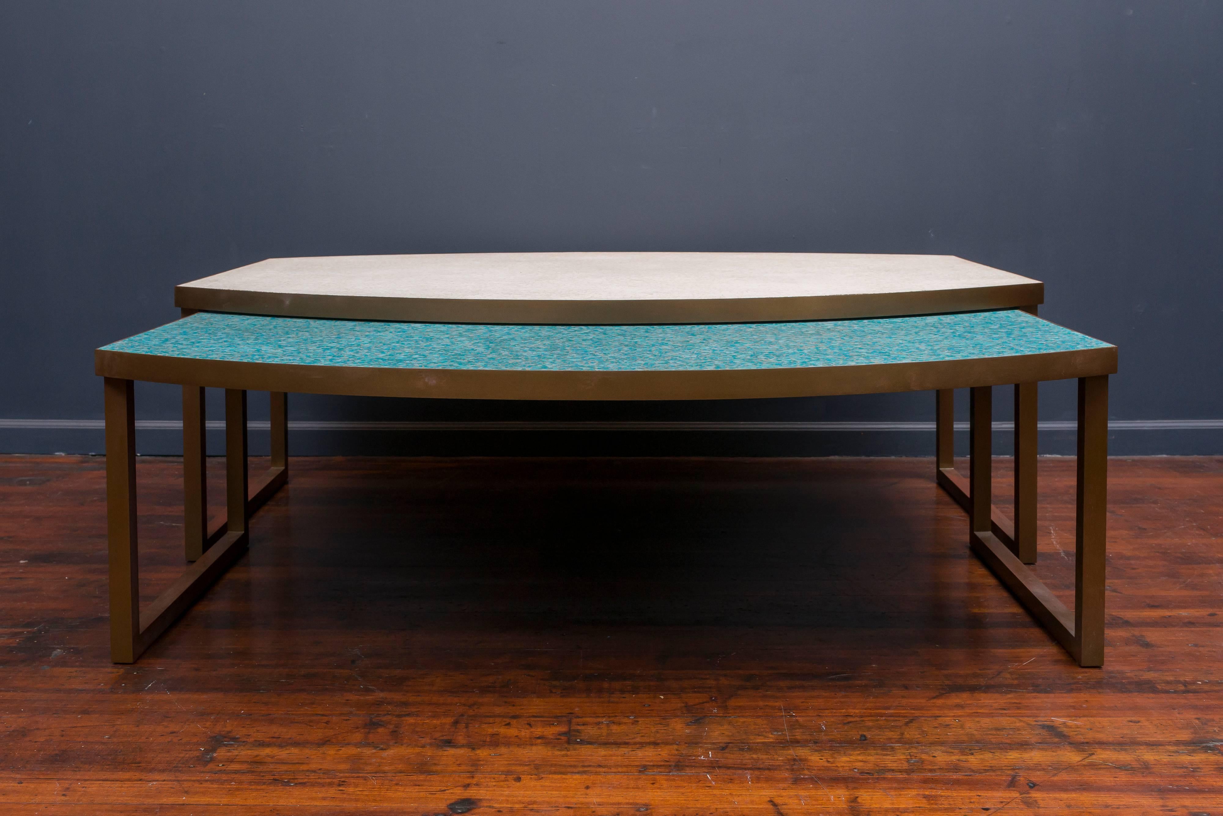 Mid-20th Century Mosaic Glass Coffee Tables