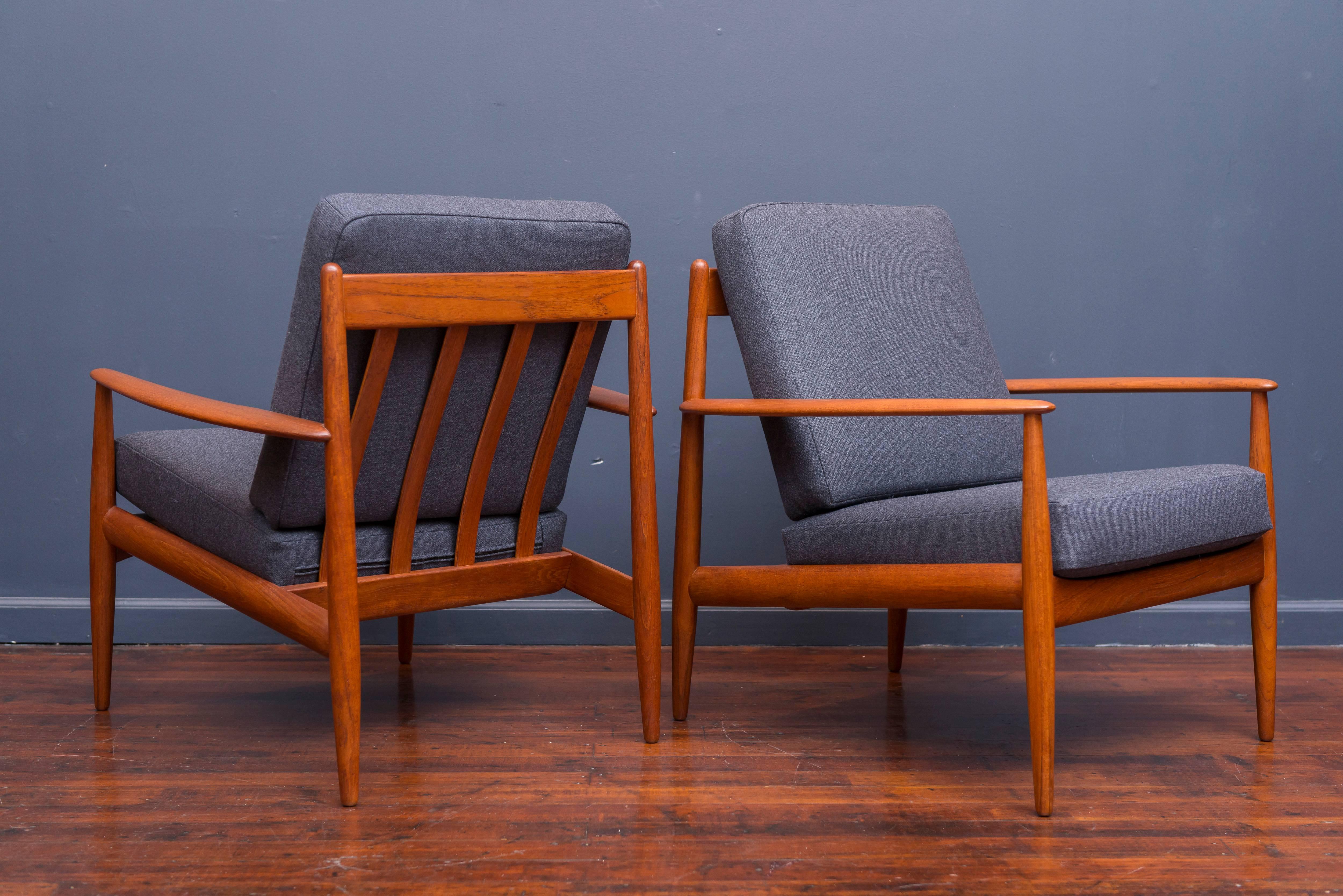 Danish Lounge Chairs by Greta Jalk In Excellent Condition In San Francisco, CA