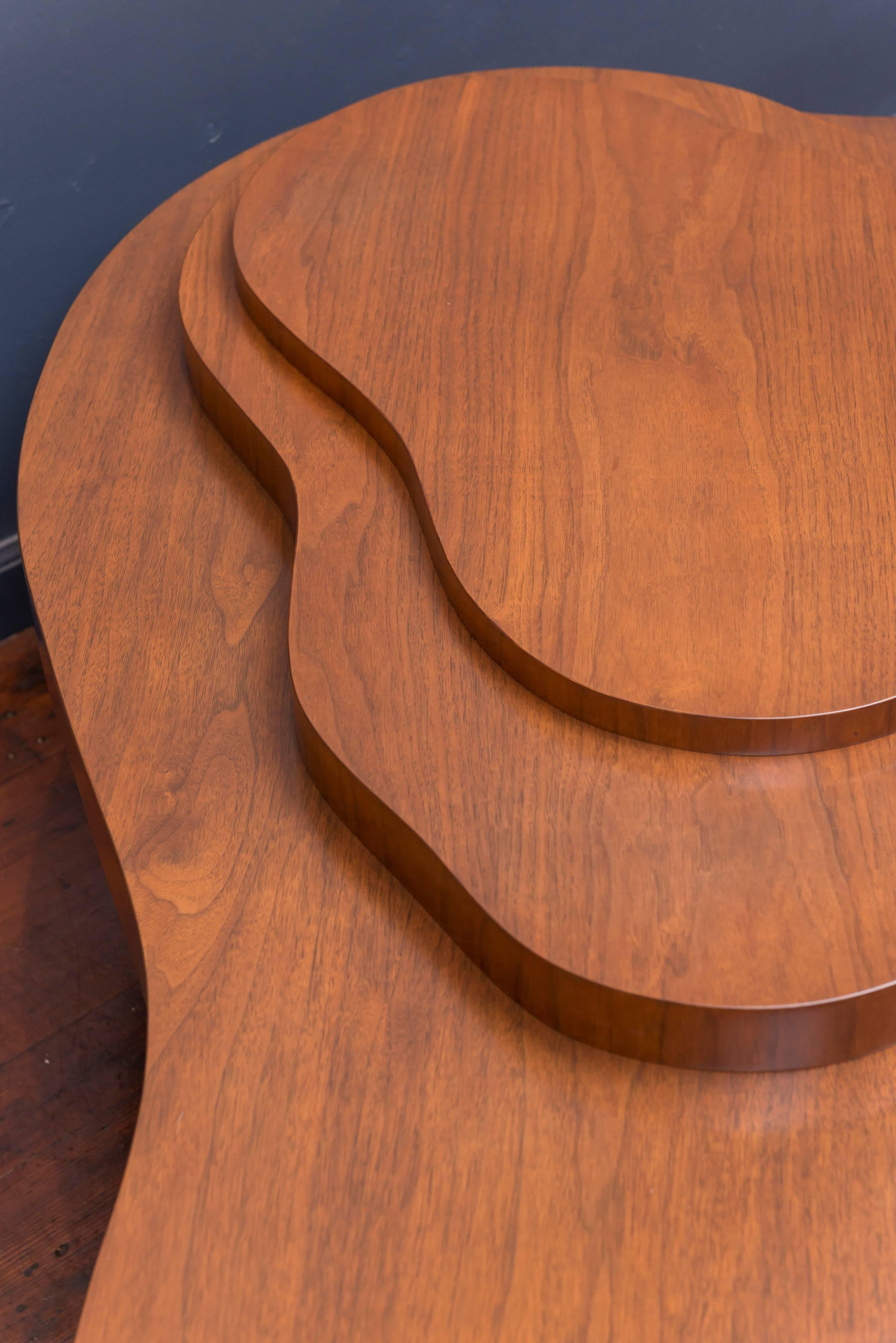 Walnut Mid Century Mesa Coffee Table
