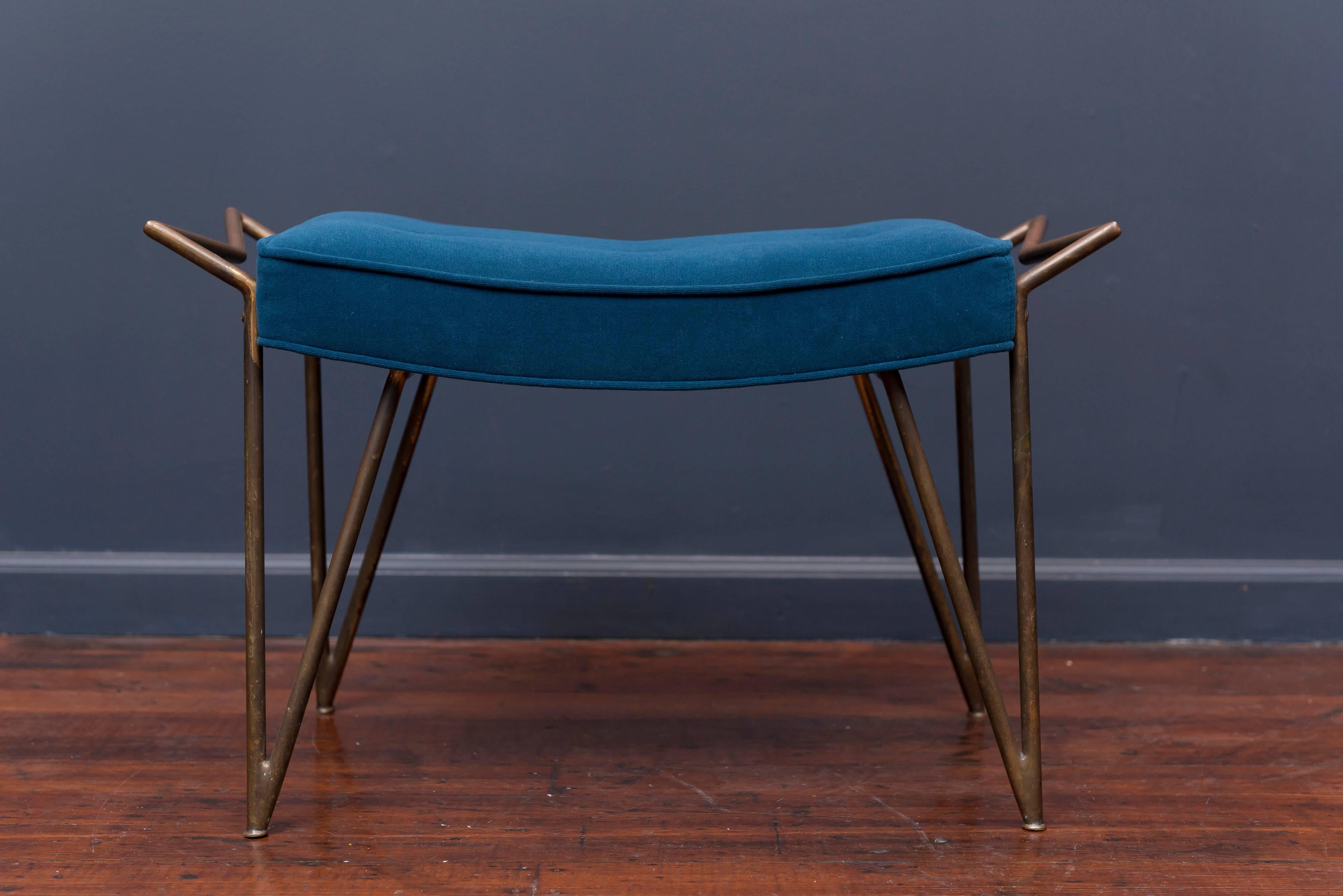 Mid-20th Century Mid-Century Brass Bench, Italy