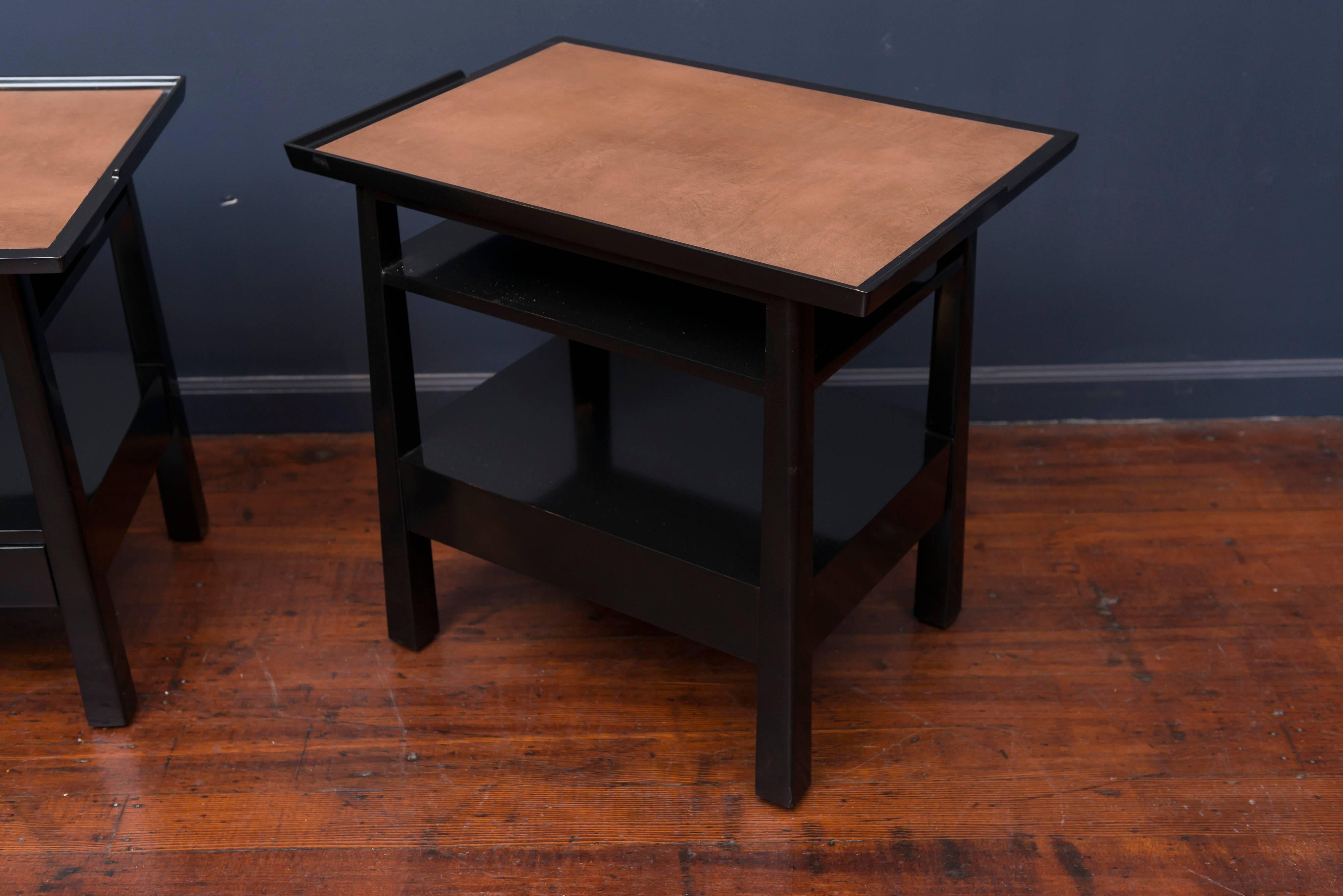 Mahogany Edward Wormley for Dunbar Side Tables