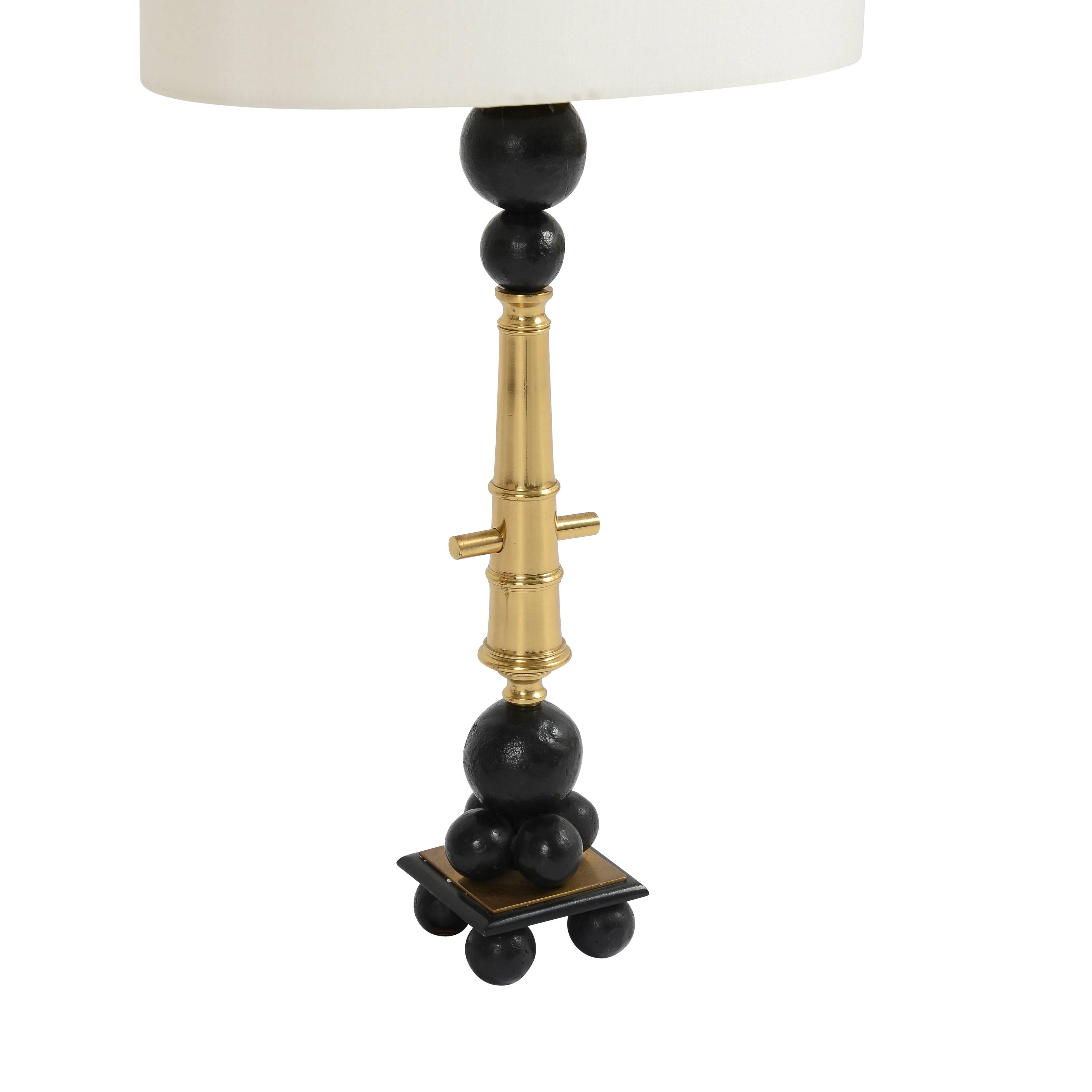 Indian Pair of Rakish Table Lamps For Sale