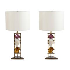 Pair of Gemma Table Lamps by Francesco Fantoni