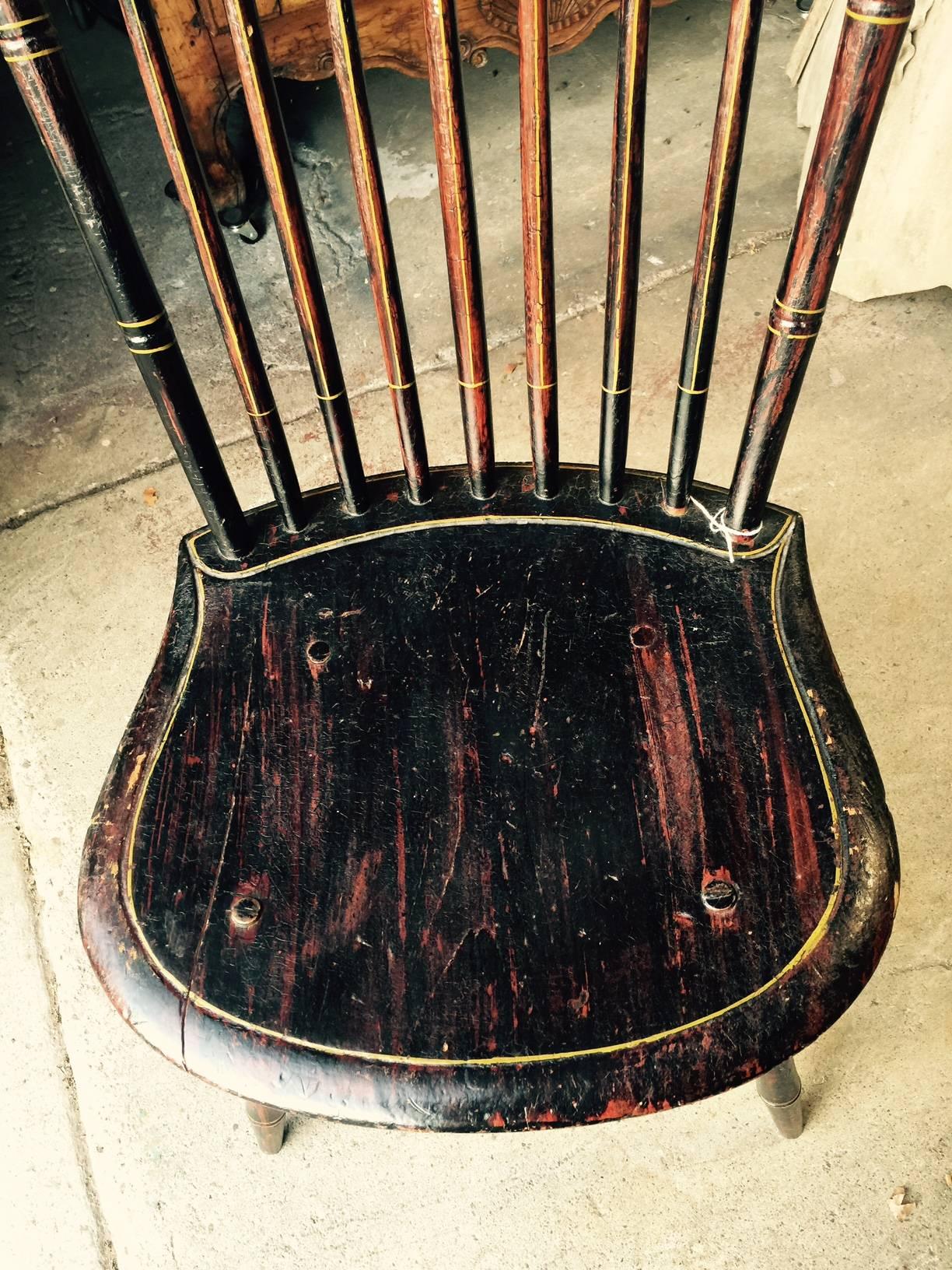 Charming 19th Century American Hitchcock Chair In Excellent Condition In San Francisco, CA