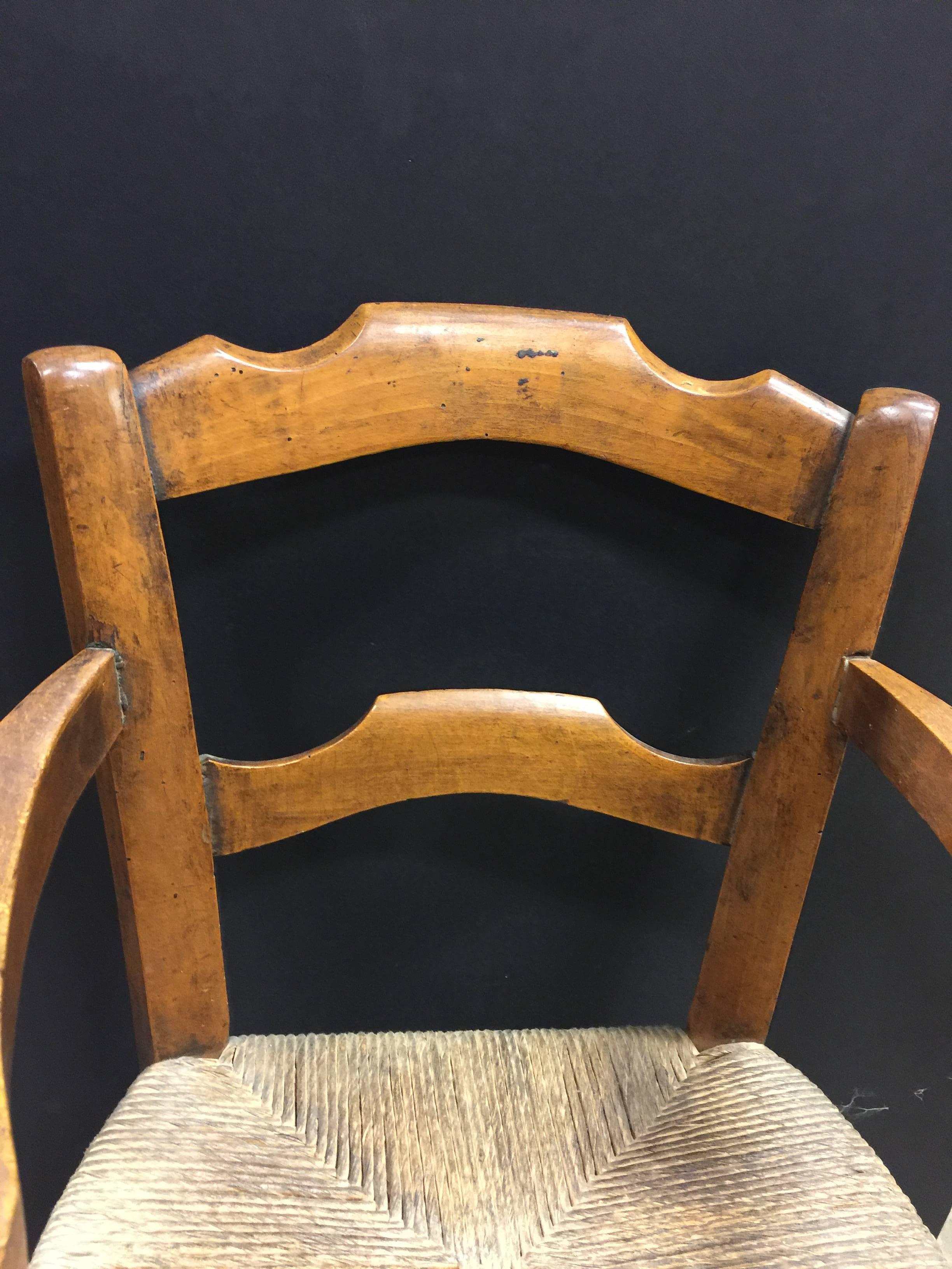 Childs Highchair 19th Century French Fruitwood In Excellent Condition In San Francisco, CA