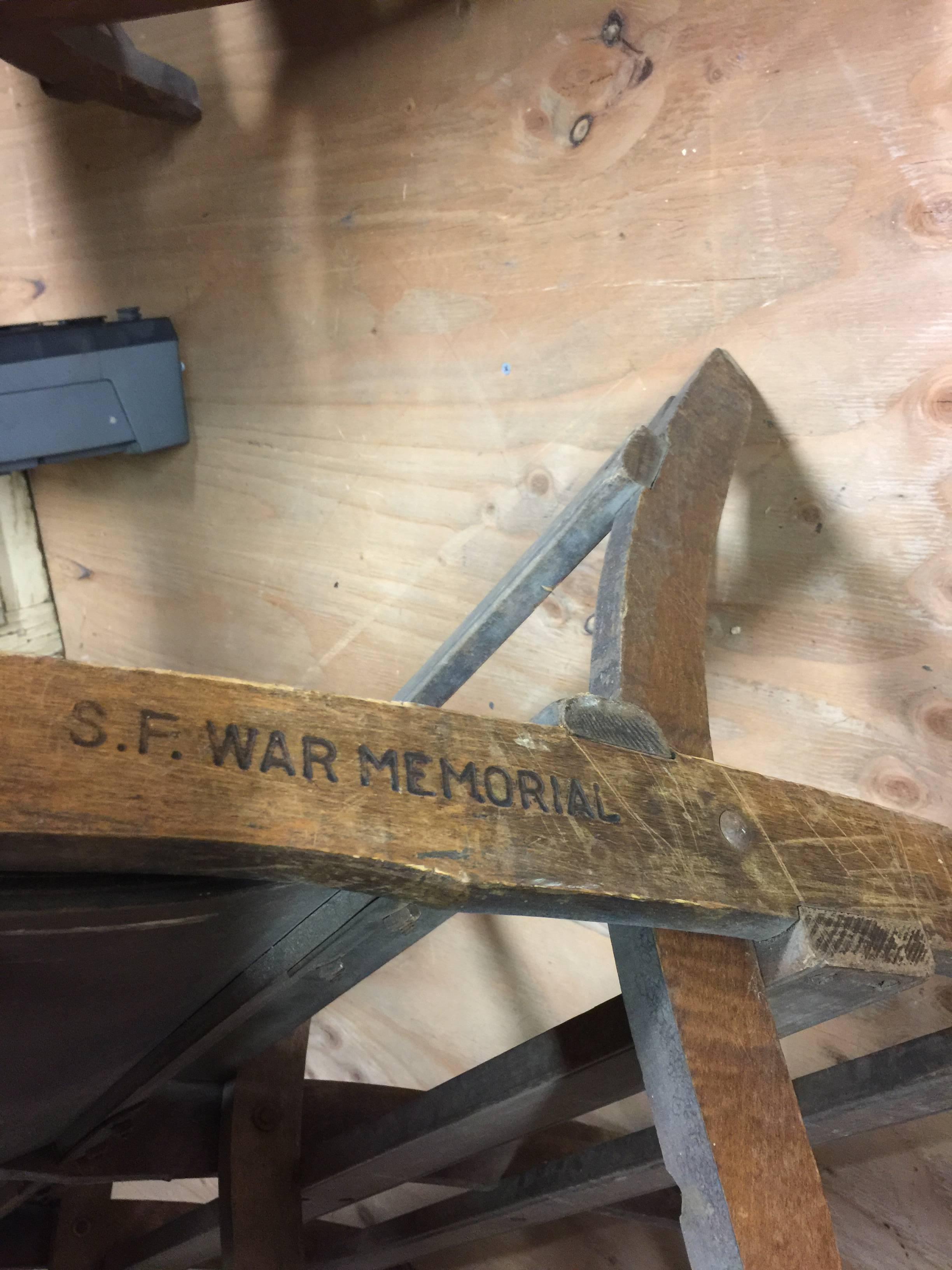 San Francisco war memorial theater seats, early 1900s.
They are sturdy.
One as shown in last photos is not in good condition

Chairs, benches, seats.