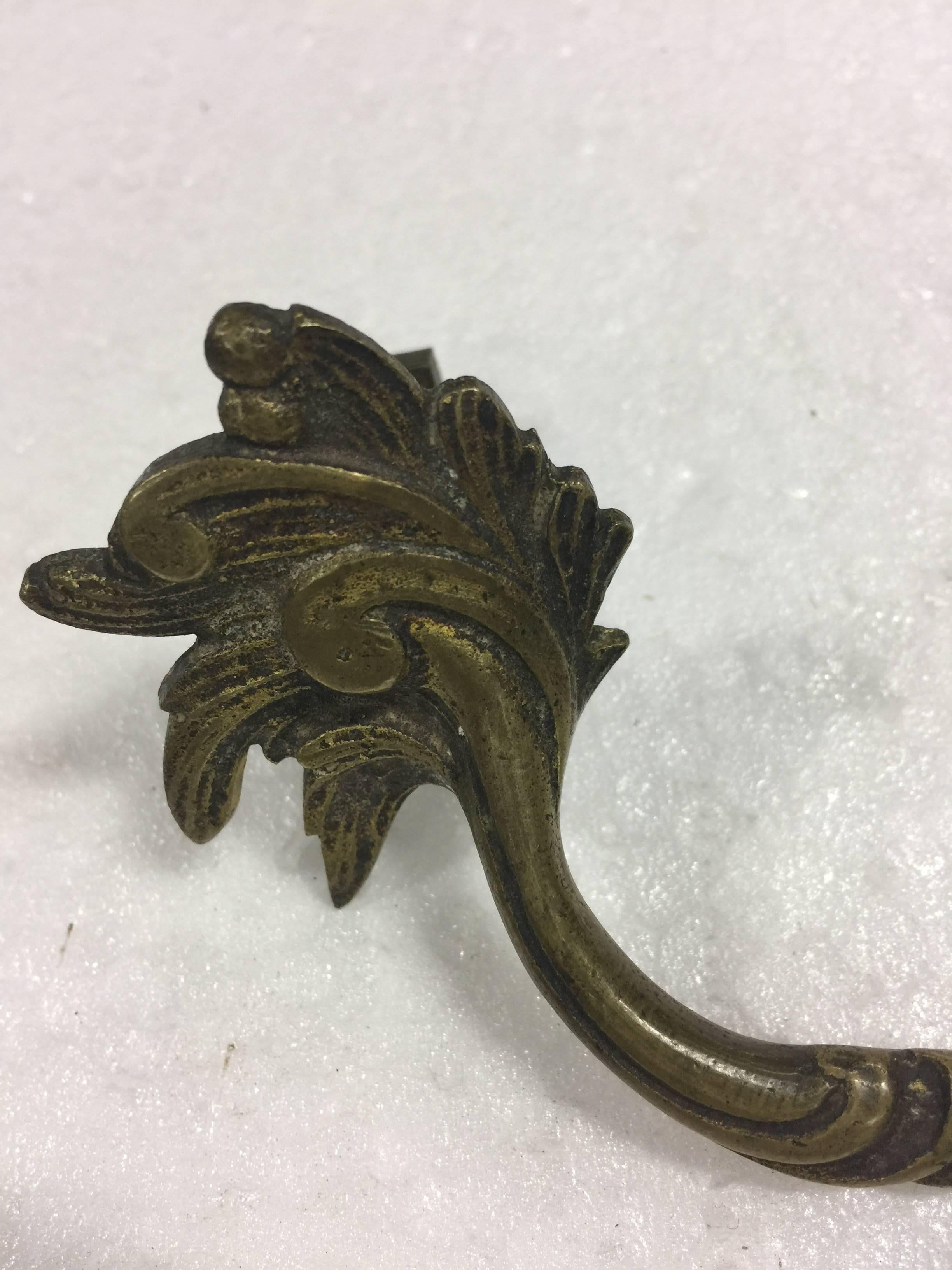 19th century French drawer handle. Hardware
Three available
Measures: 5''W x 1.5'' D.