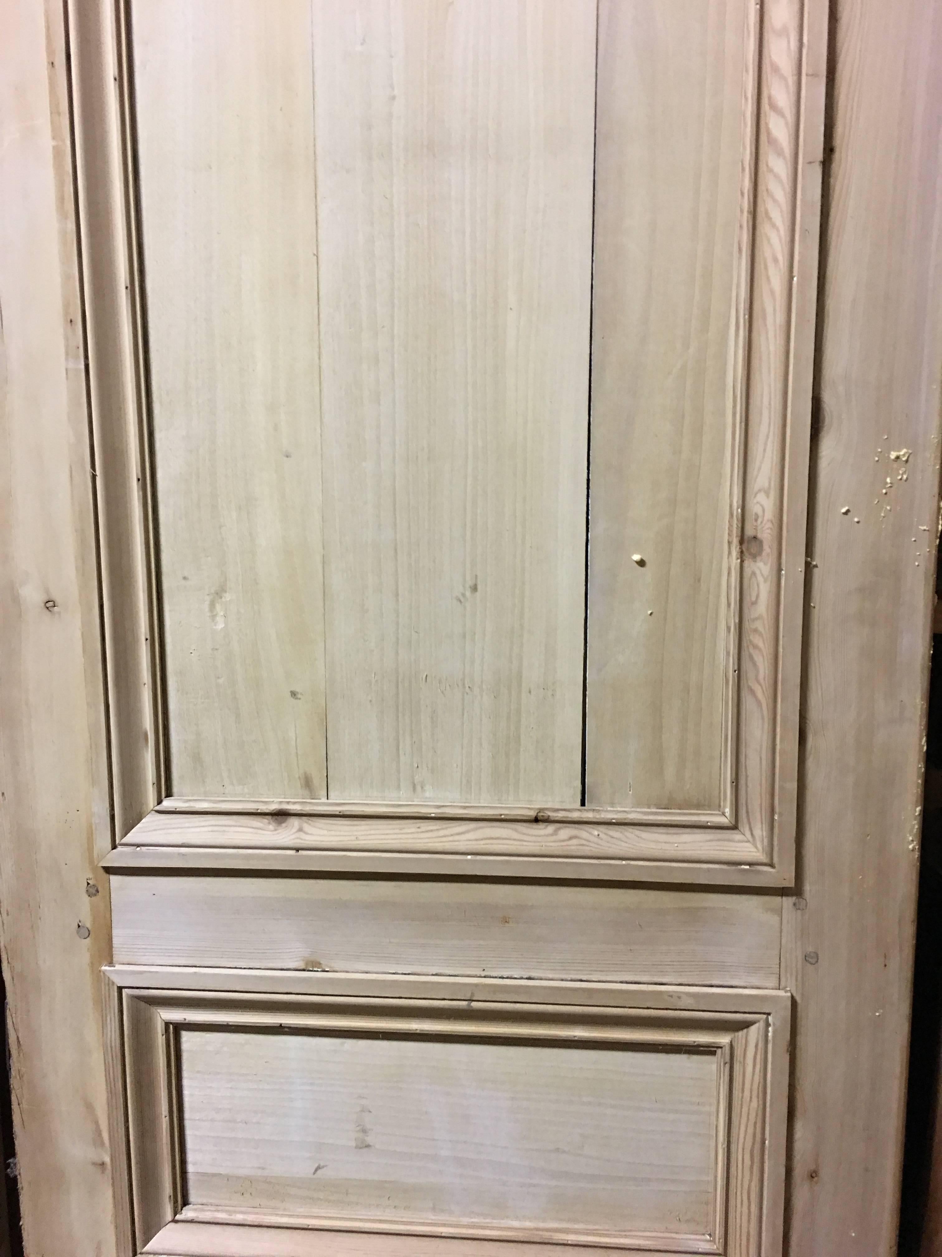 Early 
19th century French pine and apple doors
(many more similar doors available).
27''w x 101''h x 1''d