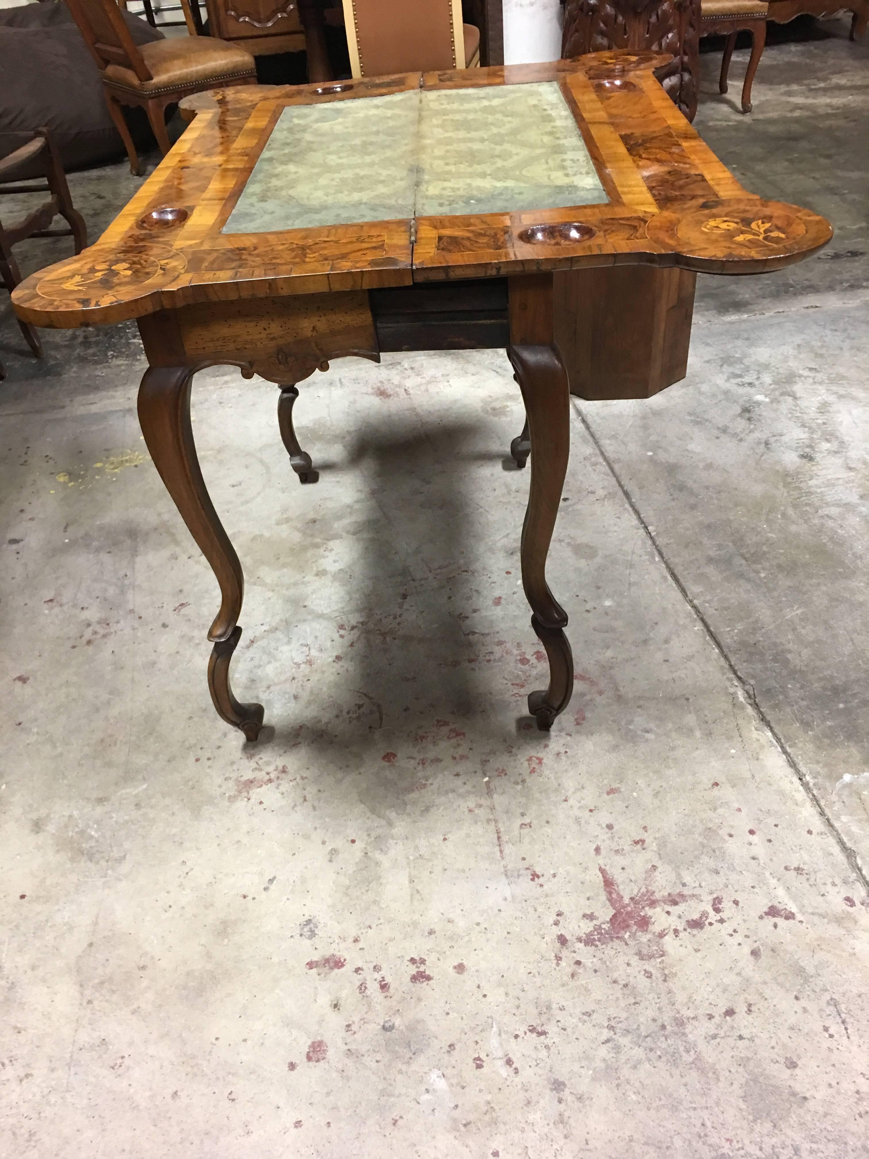 Signed 18th Century German Parquetry Game Table Superb Craftsmanship 3