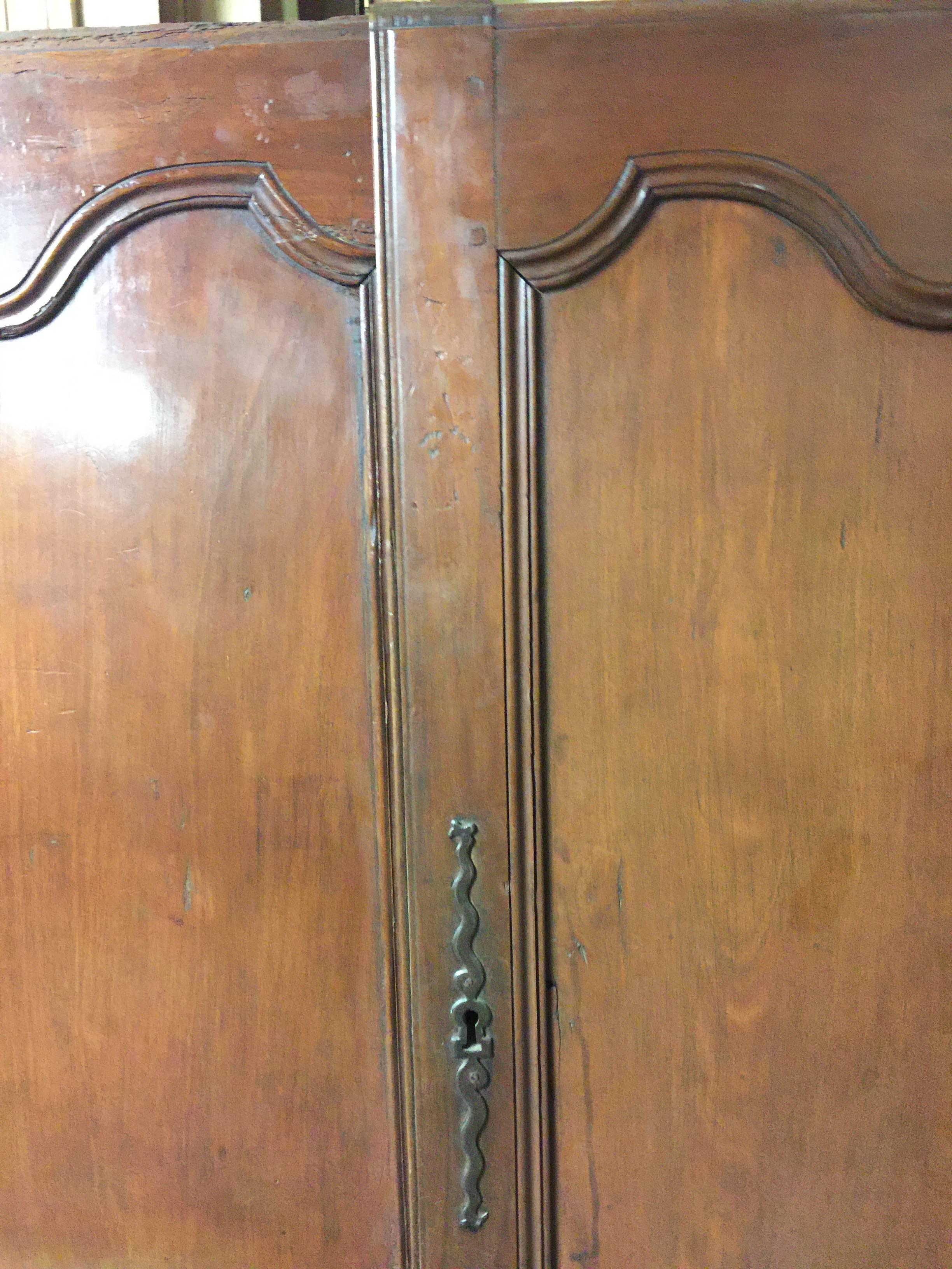 Louis XV CLOSING  SALE  Doors Pair of 19th Century French Fruitwood Armoire Doors For Sale