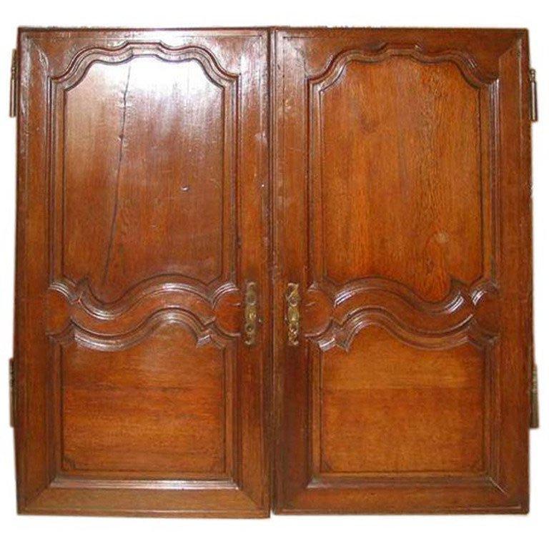 Doors Pair 19th Century French Oak 