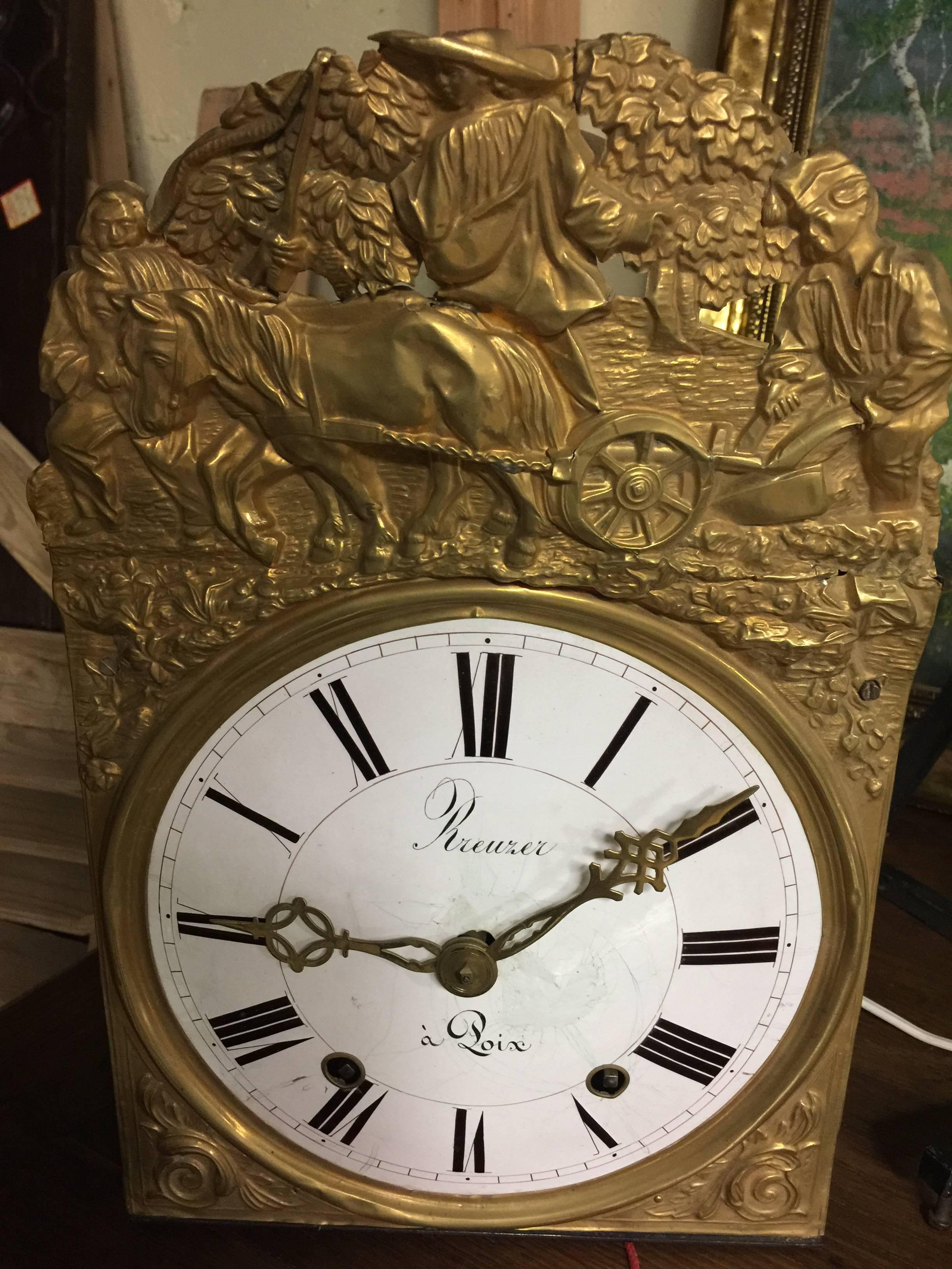 Clock Wall French Morbier at 1stDibs