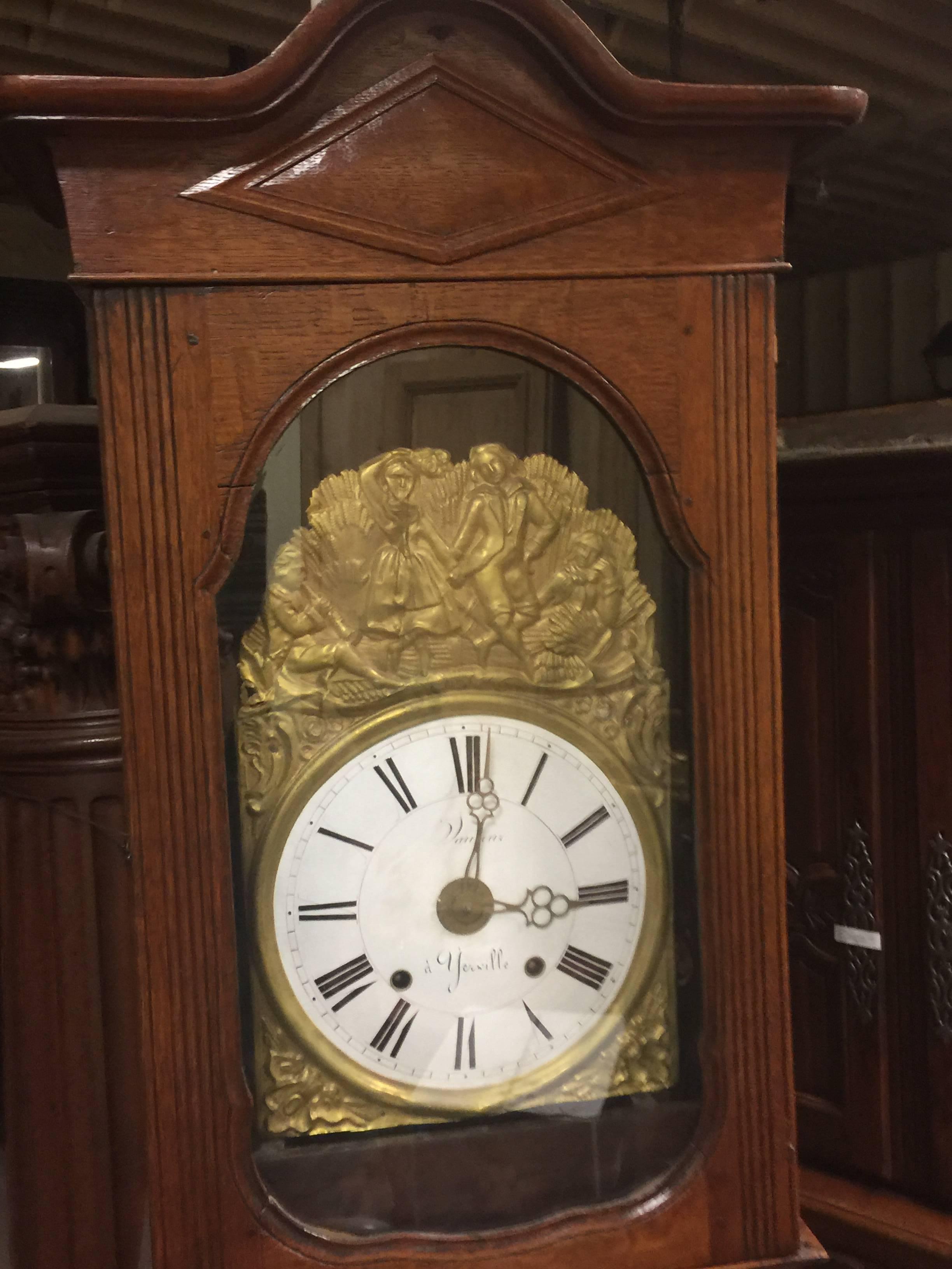 Clock 19th Century French Grandfather In Excellent Condition In San Francisco, CA