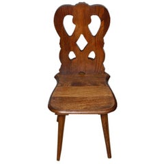 Antique ON SALE Early 1900s Century French Oak Childs Chair