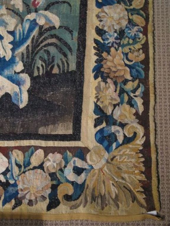 ON SALE  Large  18th Century French Aubusson Tapestry 113''h x 150''w In Excellent Condition For Sale In San Francisco, CA