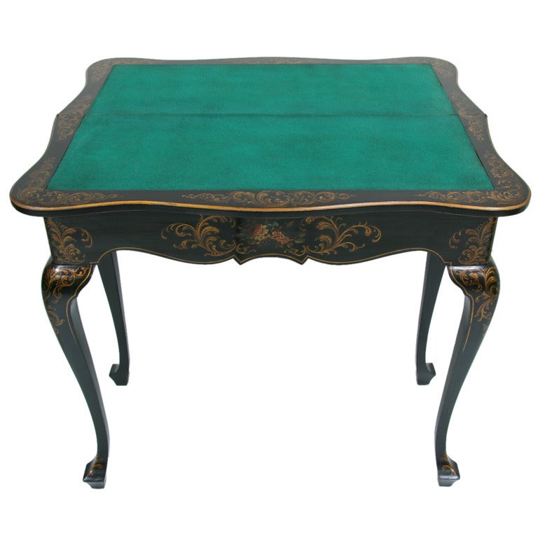 ON SALE Game Table 19th Century Napoleon III Painted