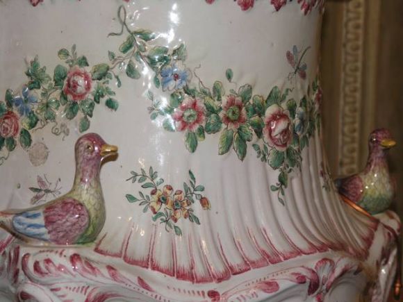 CLOSIN SALE Lavabo Early 19th C. French Faience Lavabo with Strausburg Markings  For Sale 3