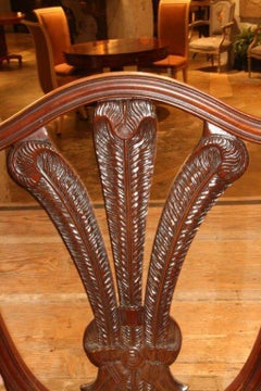 ON SALE  Early 19th Century Set of Six French Chairs, New Upholstery