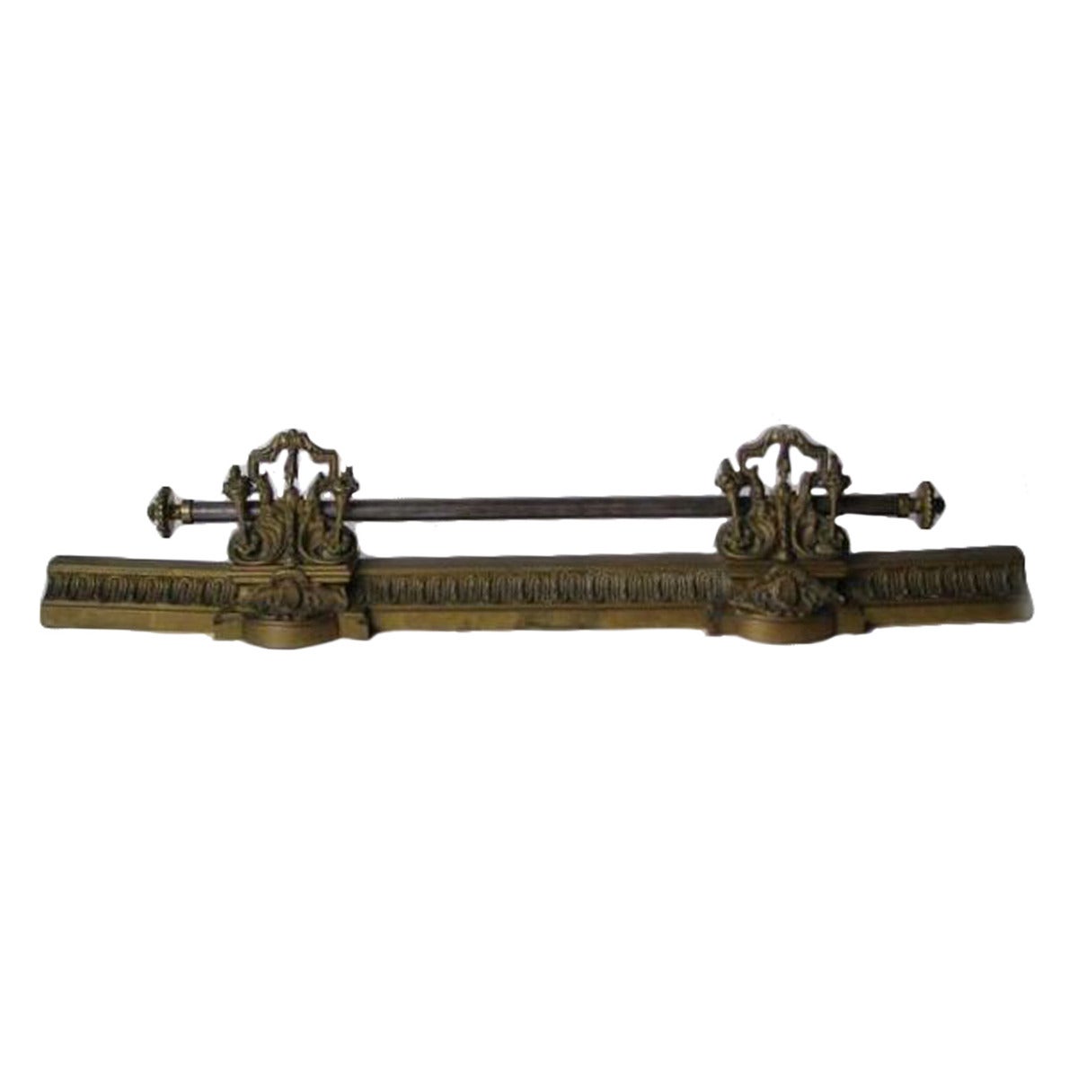 ON SALE  18th-Early 19th Century Bronze Andirons For Sale