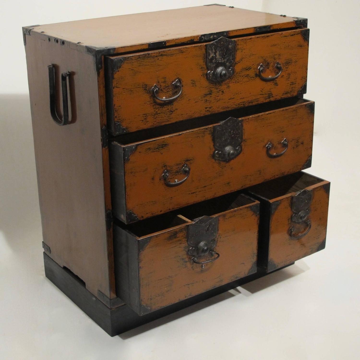 Japanese Tansu on Stand For Sale at 1stdibs