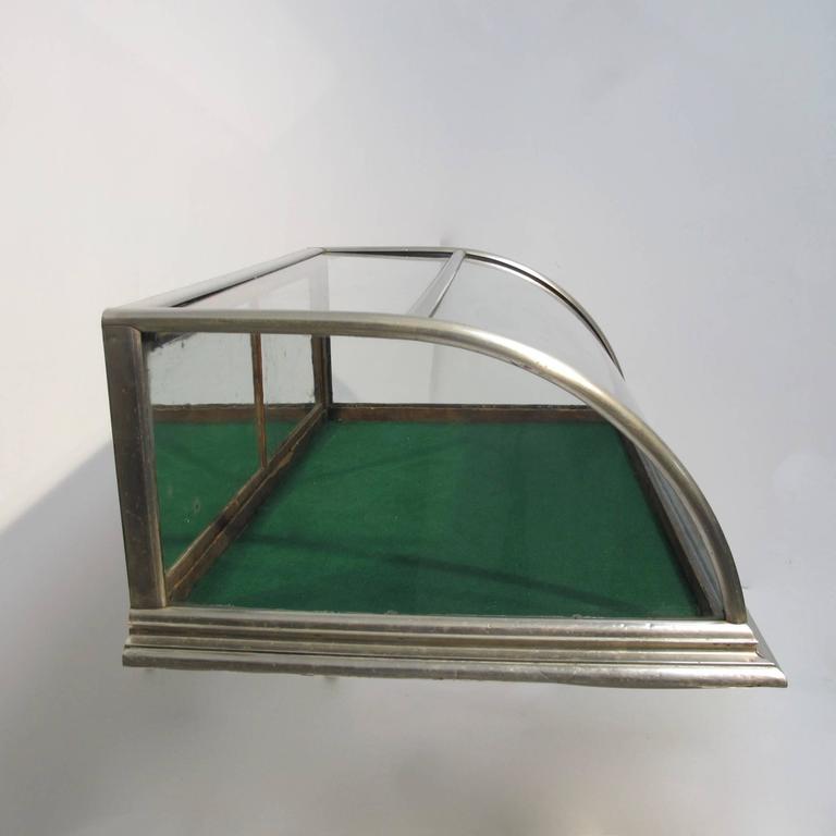 Antique NickelPlated Display Case at 1stdibs
