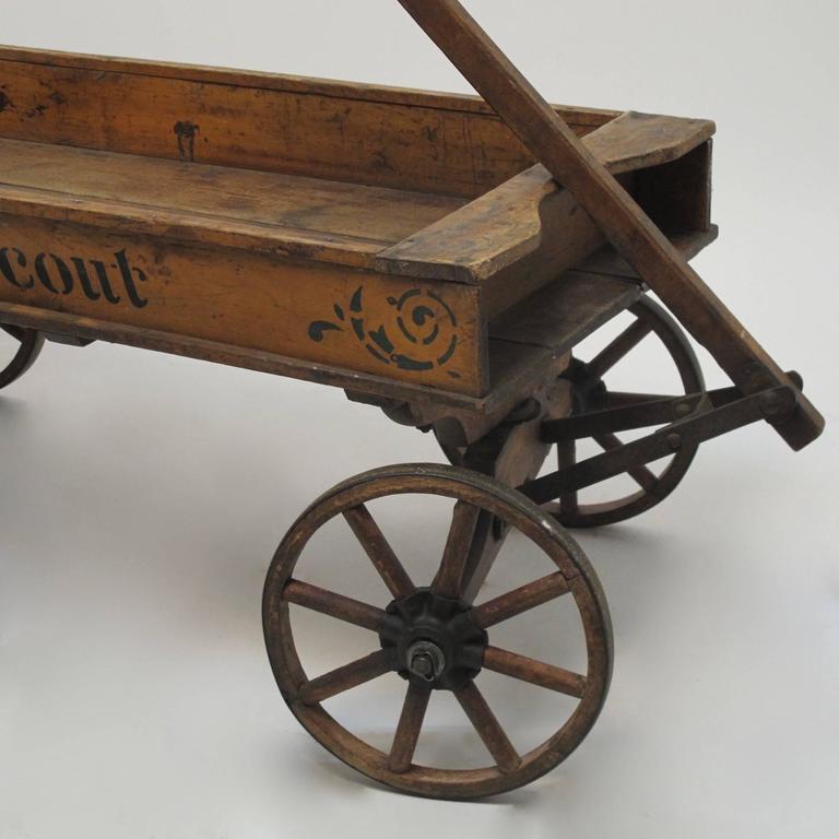 19th Century Chief Scout Wooden Wagon For Sale at 1stdibs