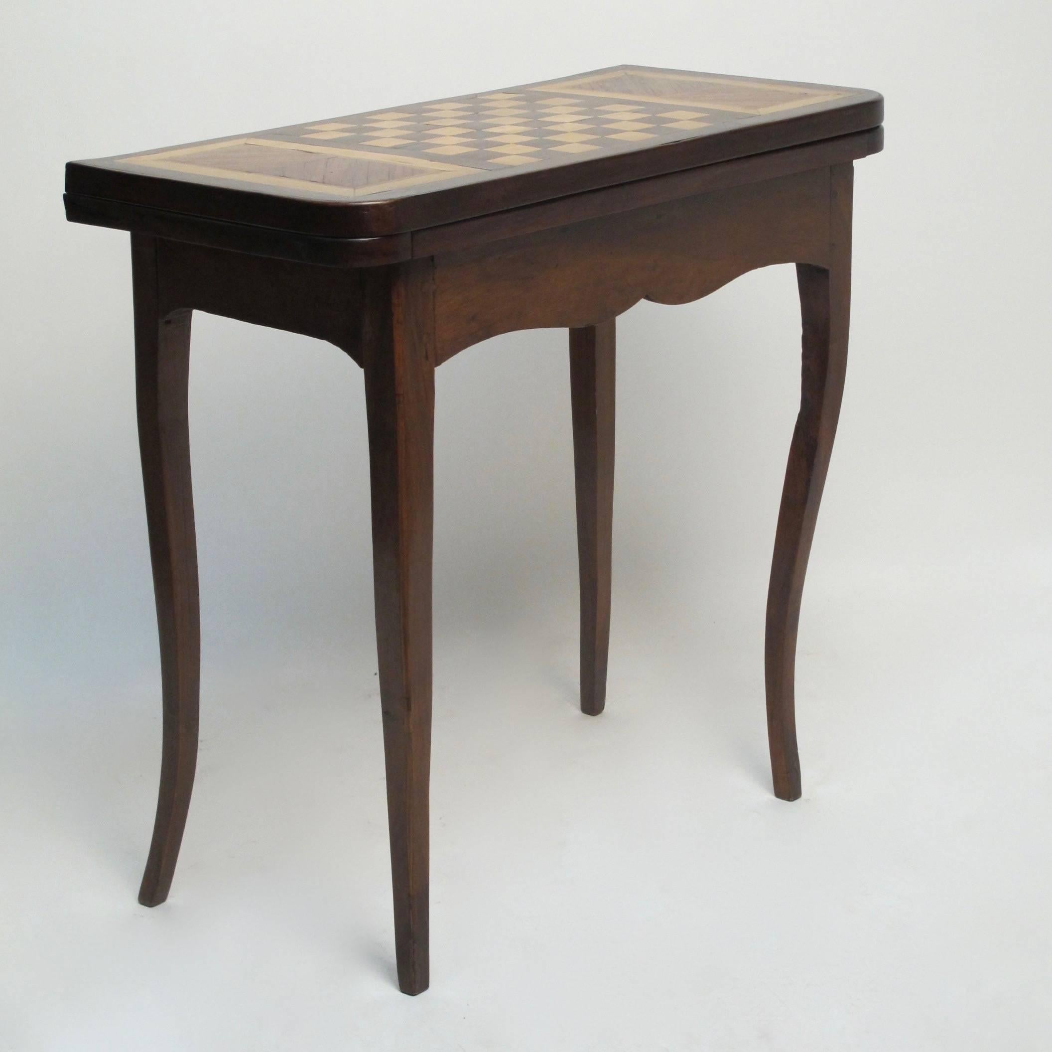Inlay French Walnut Game Table