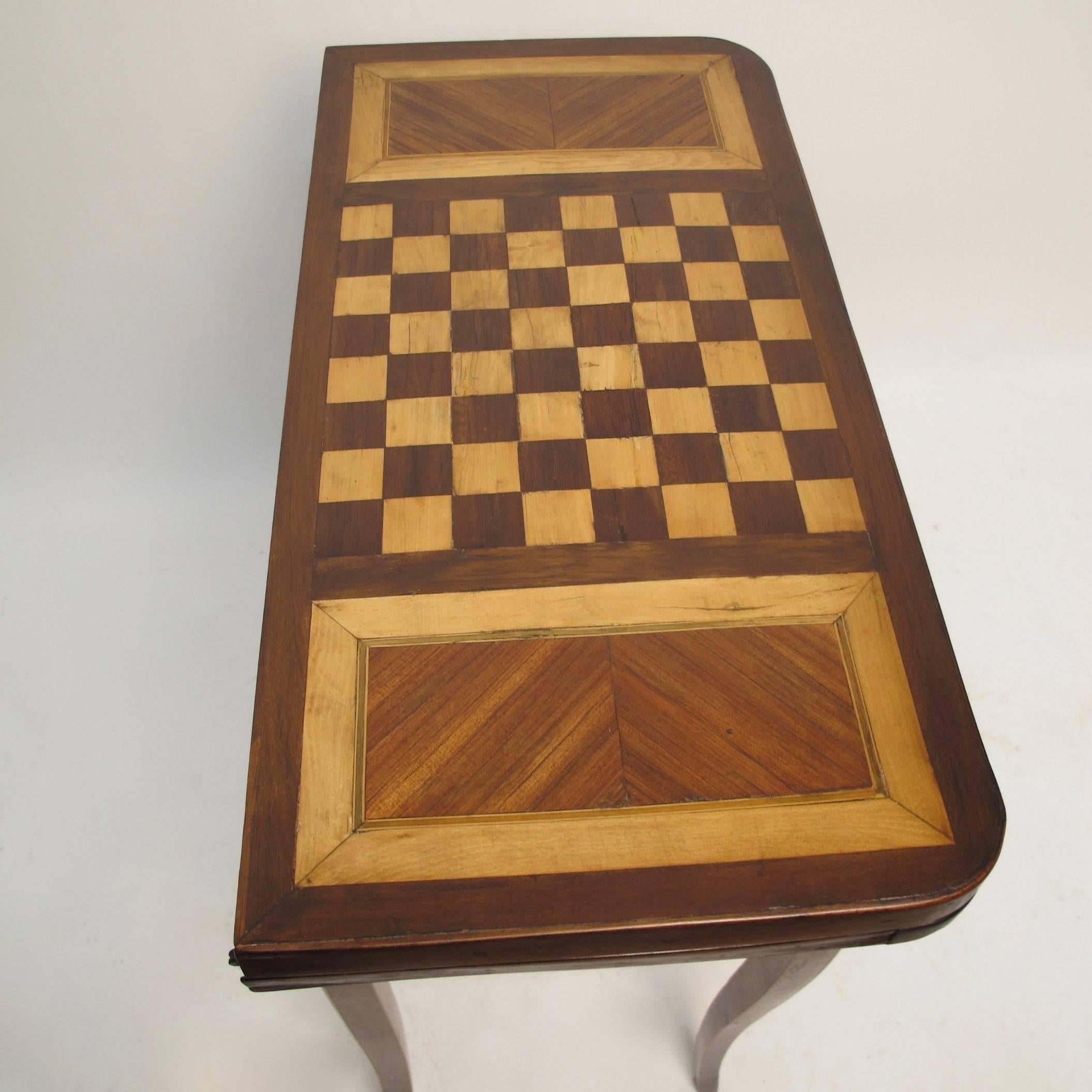 French Walnut Game Table 1