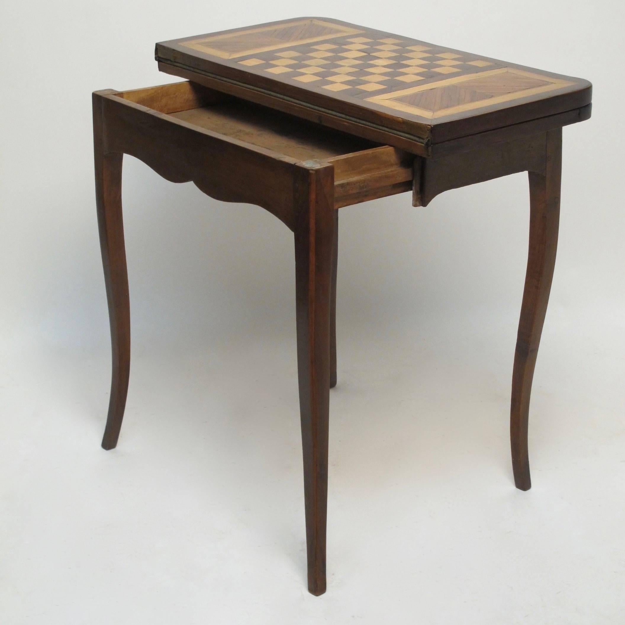 French Walnut Game Table 2