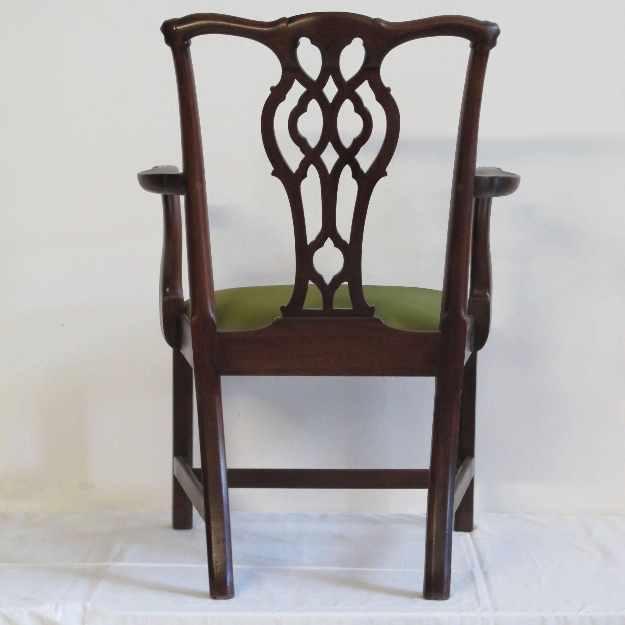 19th Century Set of 14 Mahogany Chippendale Dining Chairs