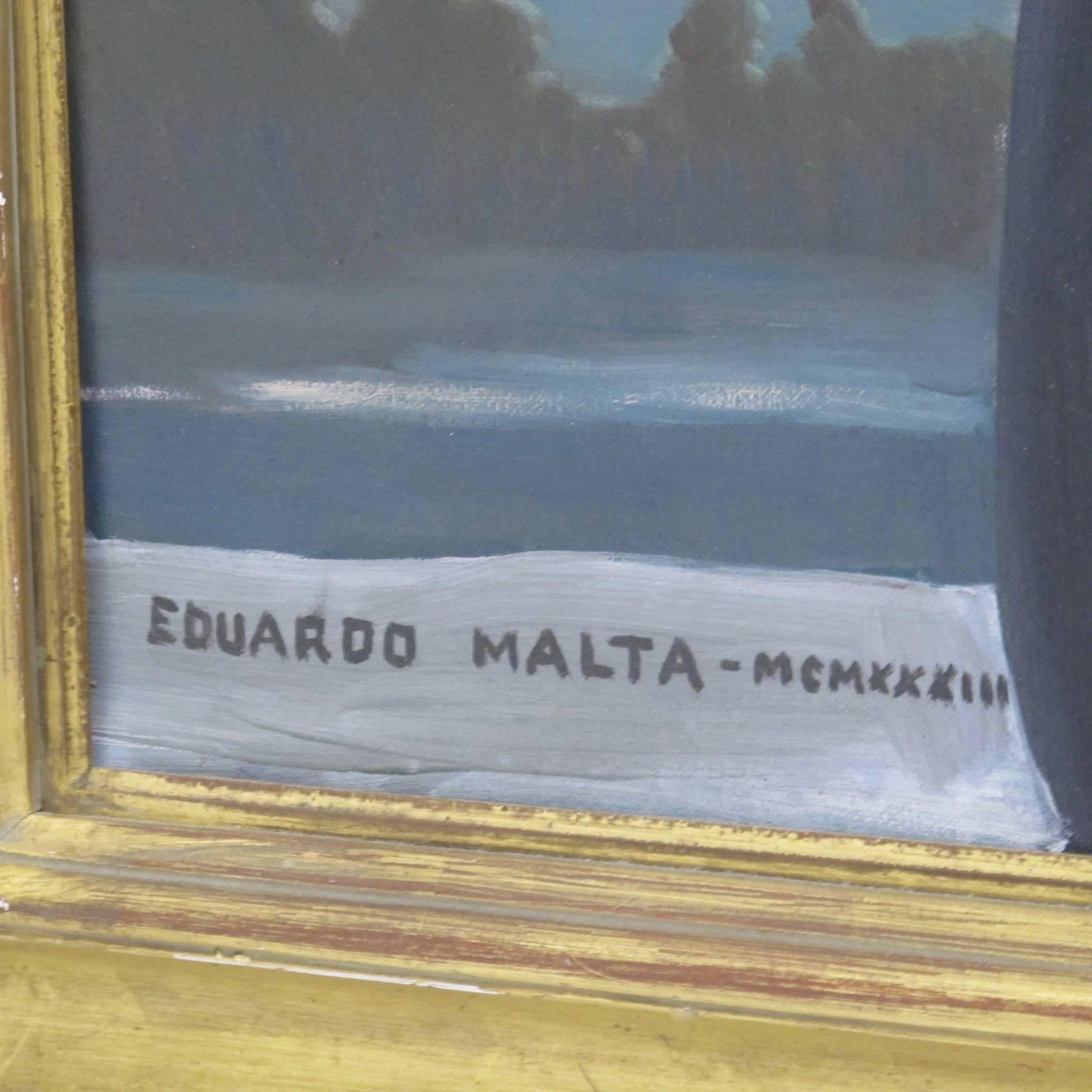 Portuguese Portrait Painting by Eduardo Malta