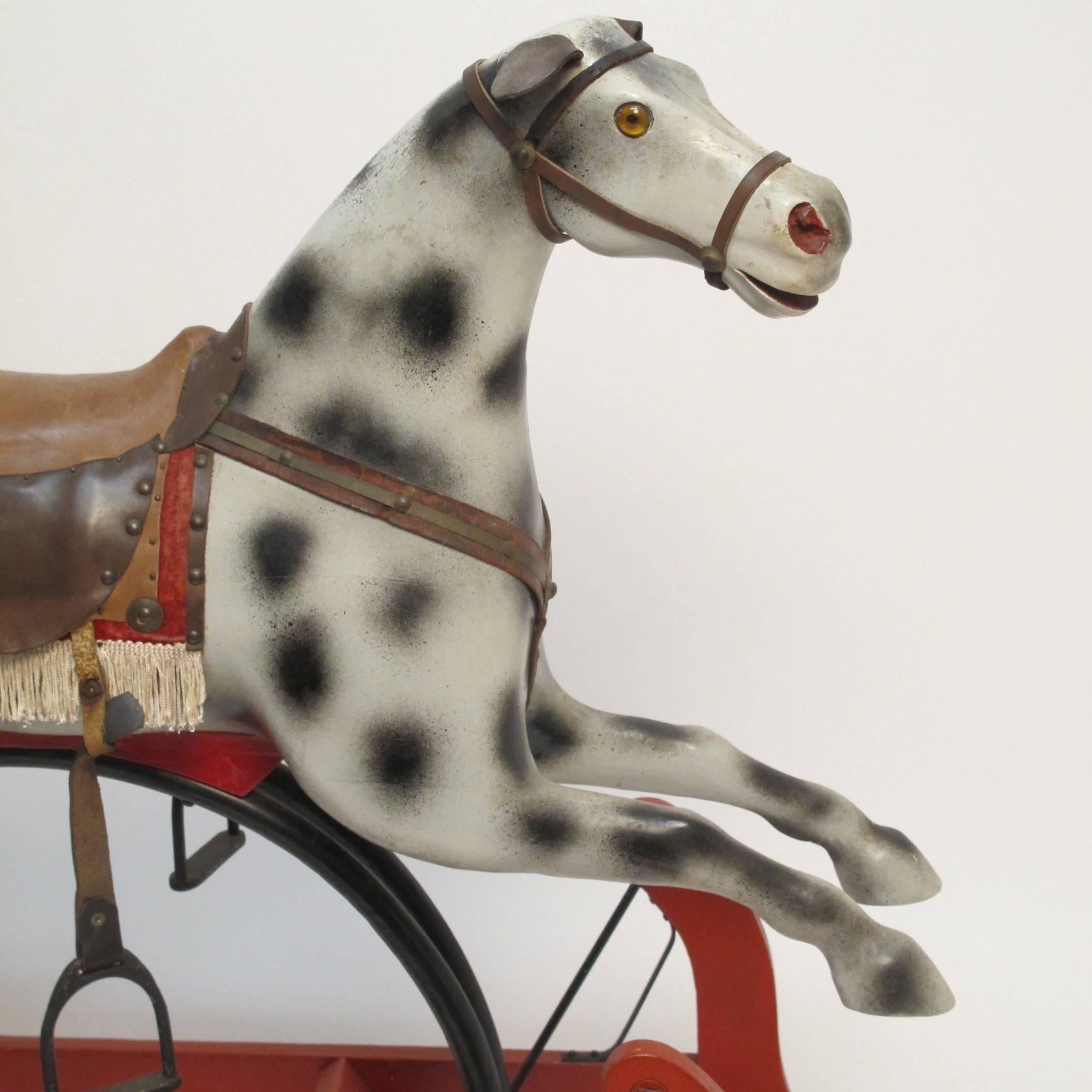 Antique American Rocking Horse In Excellent Condition In San Francisco, CA