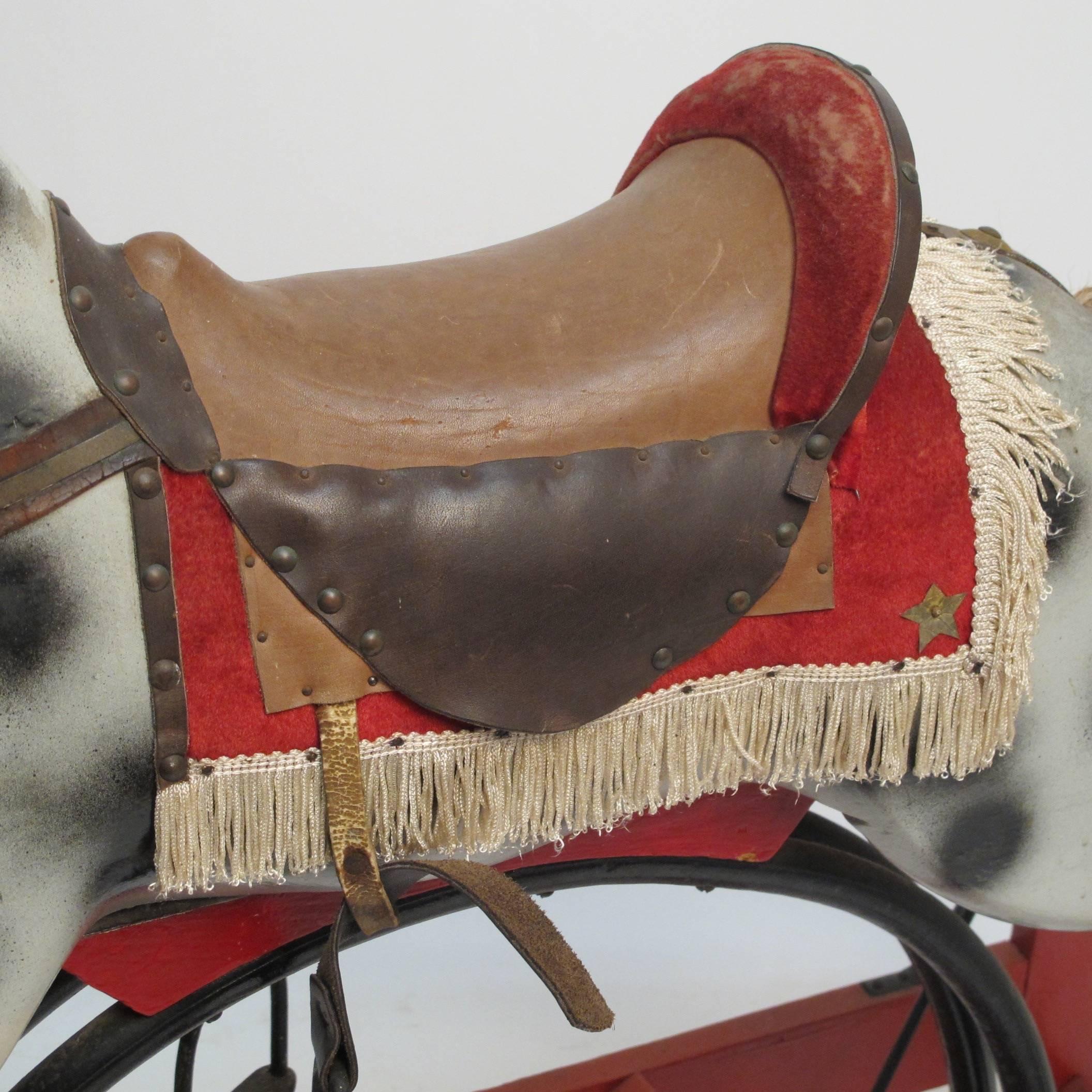 19th Century Antique American Rocking Horse