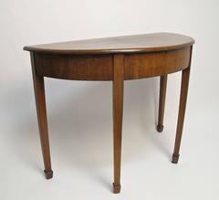 English Georgian Demilune Table