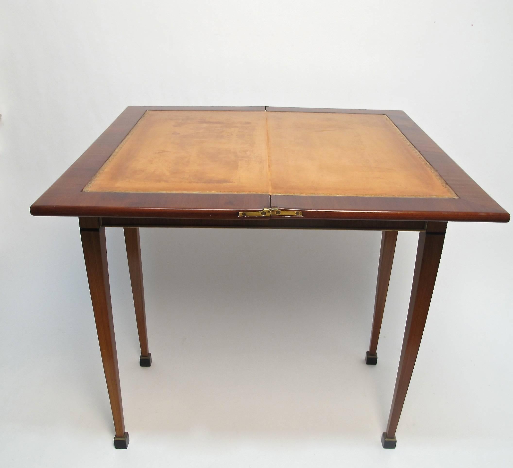 19th Century Mahogany Neoclassical Style Game Table In Excellent Condition In San Francisco, CA