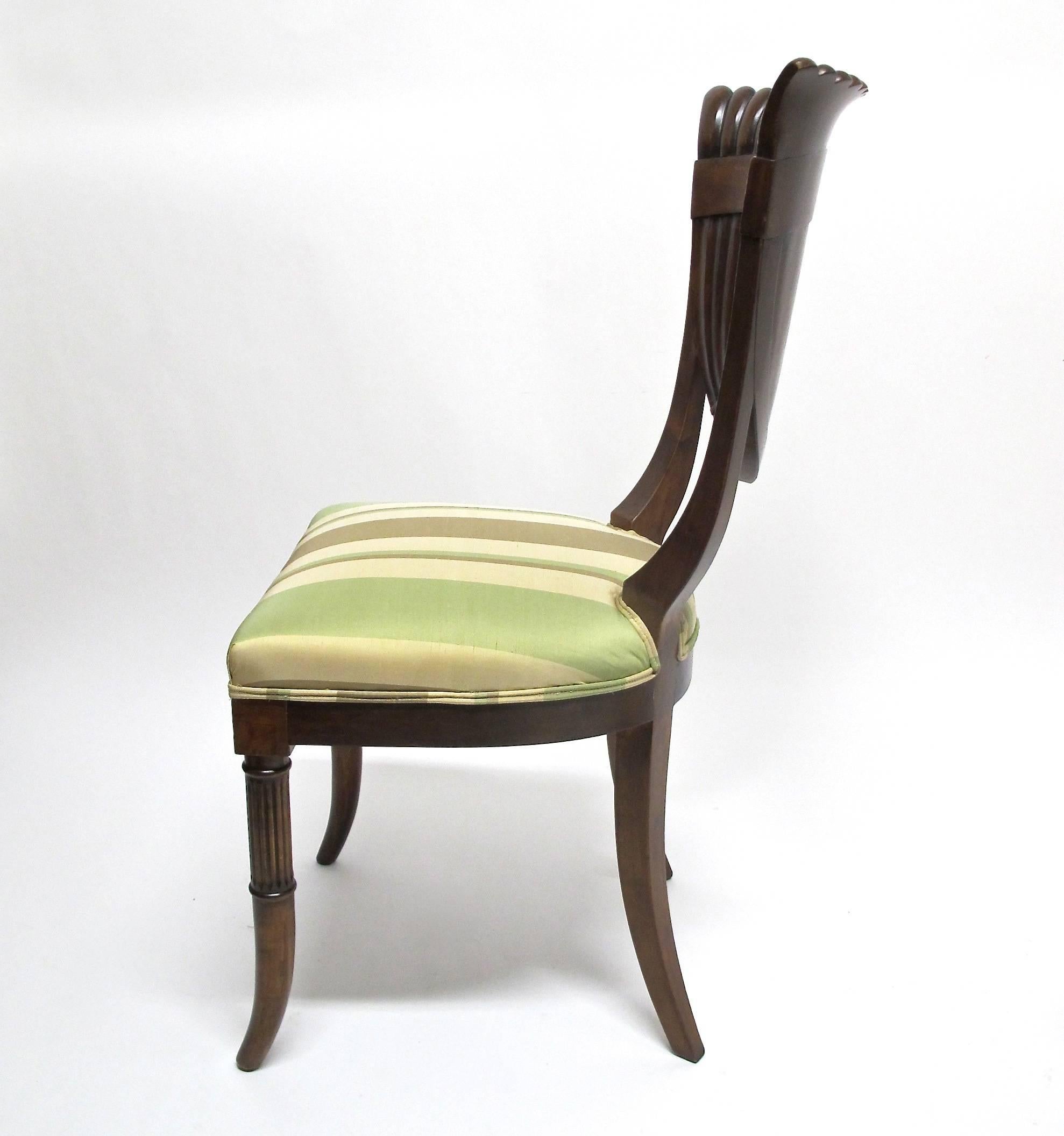 Italian Biedermeier Style Chairs In Excellent Condition For Sale In San Francisco, CA