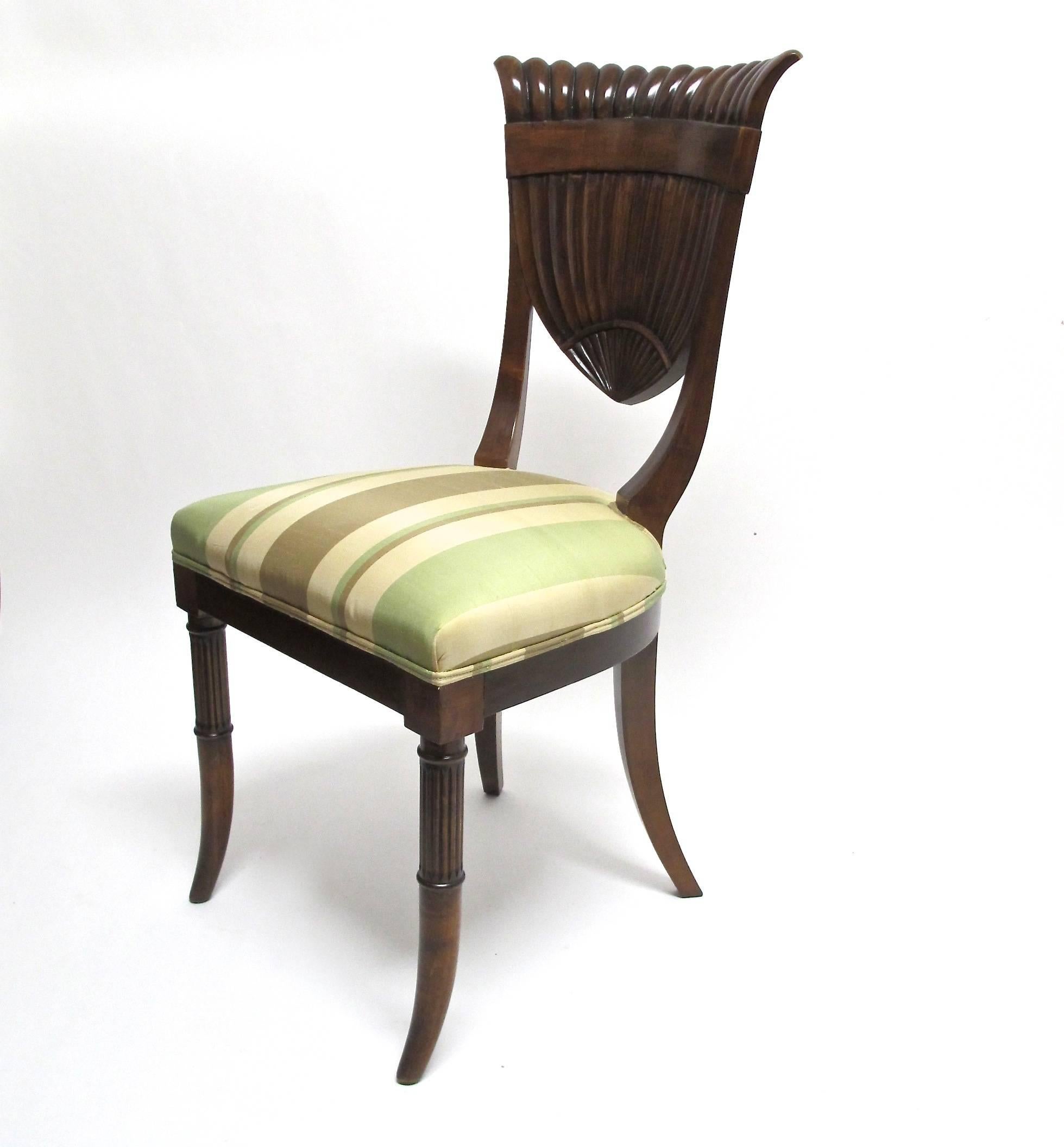 Italian Biedermeier Style Chairs In Excellent Condition In San Francisco, CA