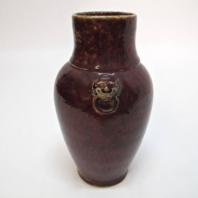 Early 19th Century Chinese Flambe Vase In Excellent Condition For Sale In San Francisco, CA