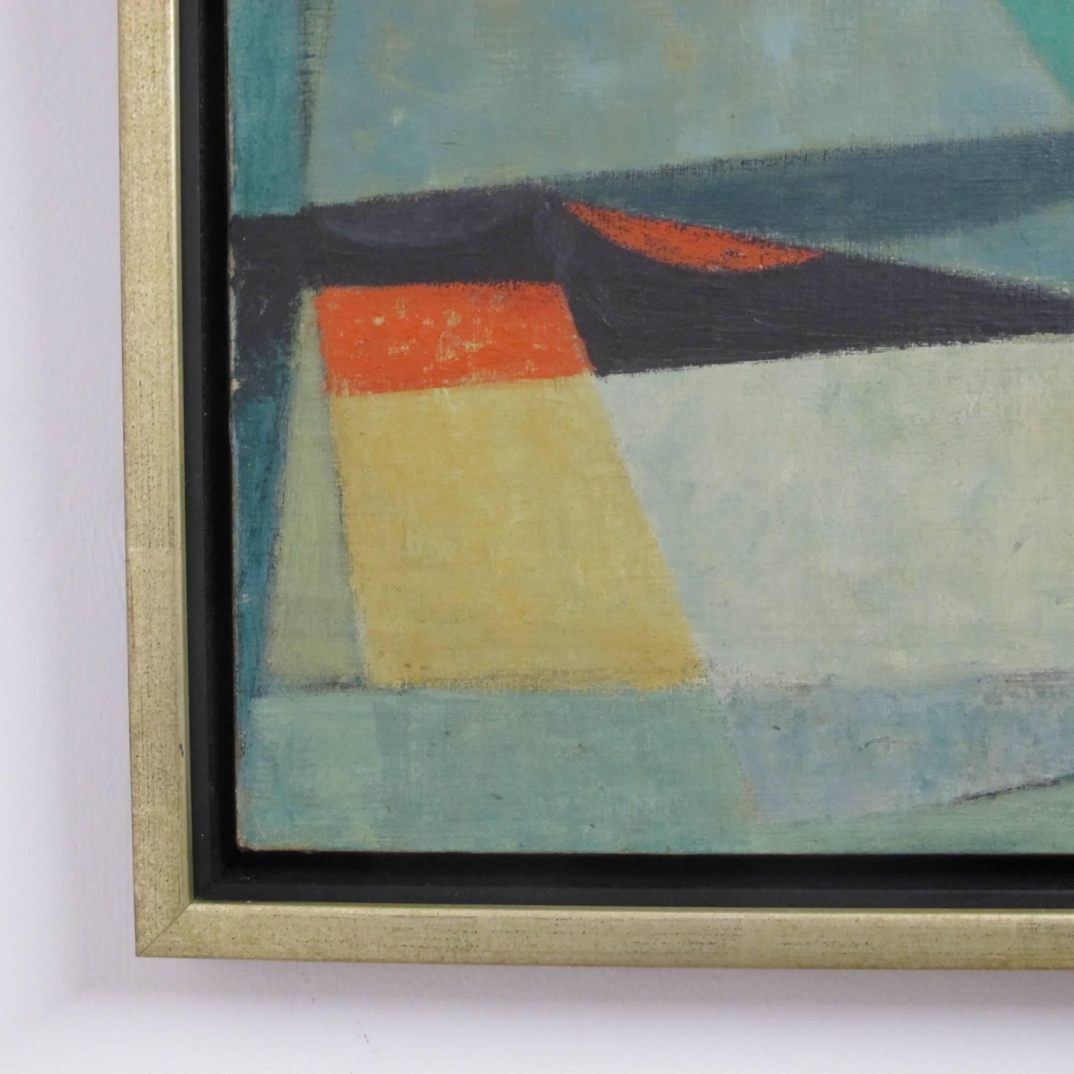 Mid-20th Century Abstract Painting by Jason Schooner In Excellent Condition In San Francisco, CA