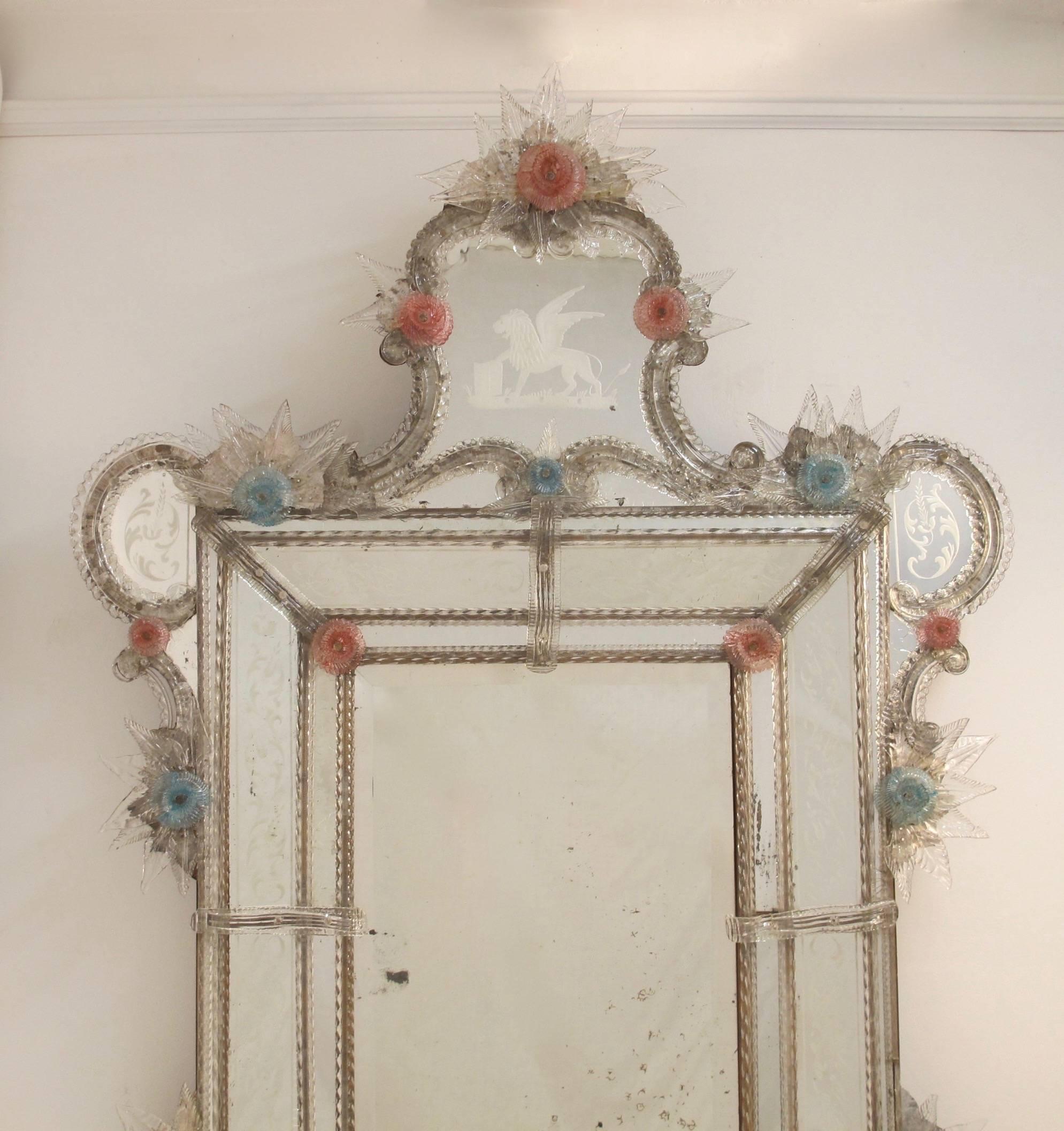Large 19th Century Italian Venetian Mirror 4