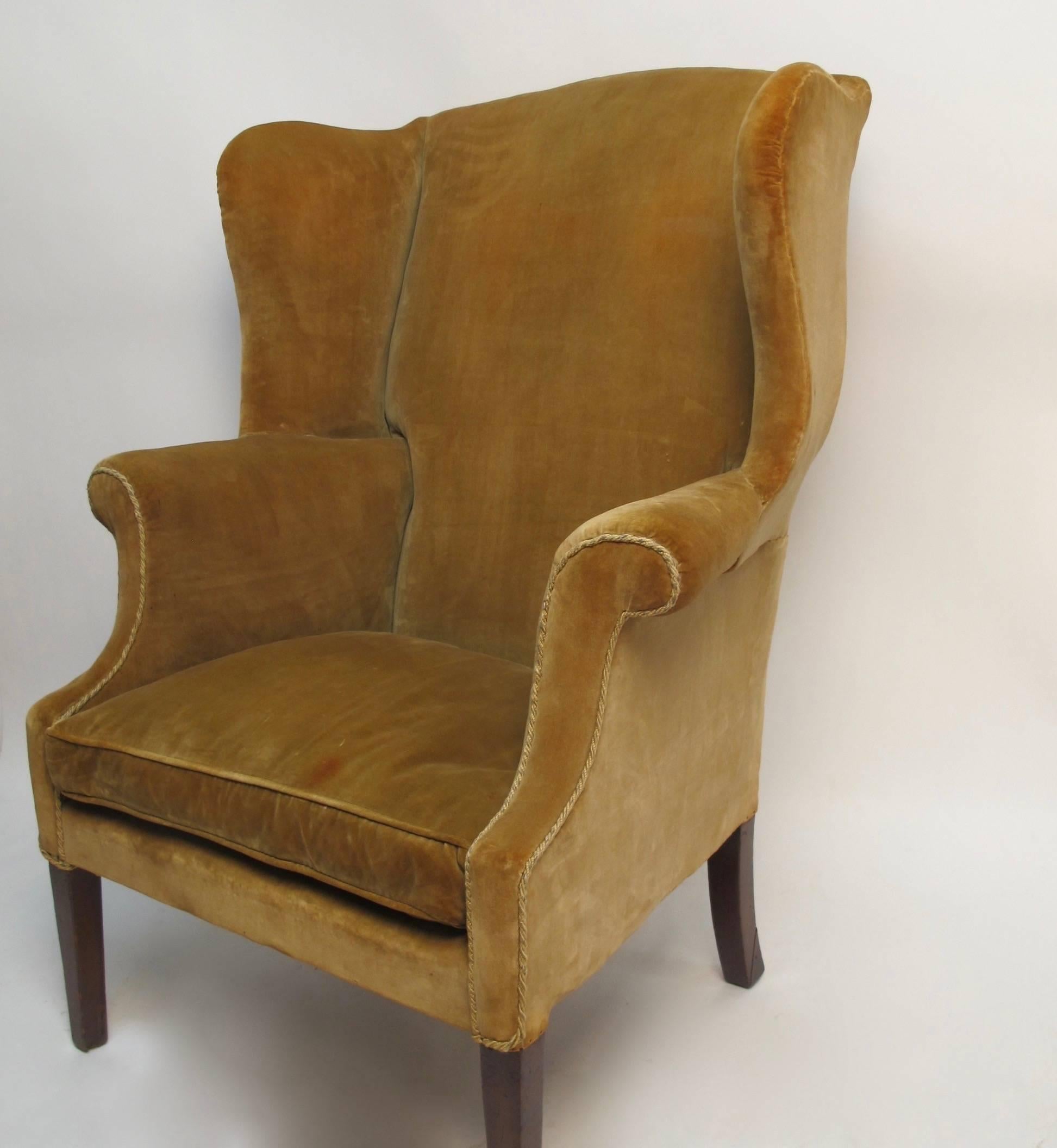 18th Century American Wingback Chair In Excellent Condition In San Francisco, CA